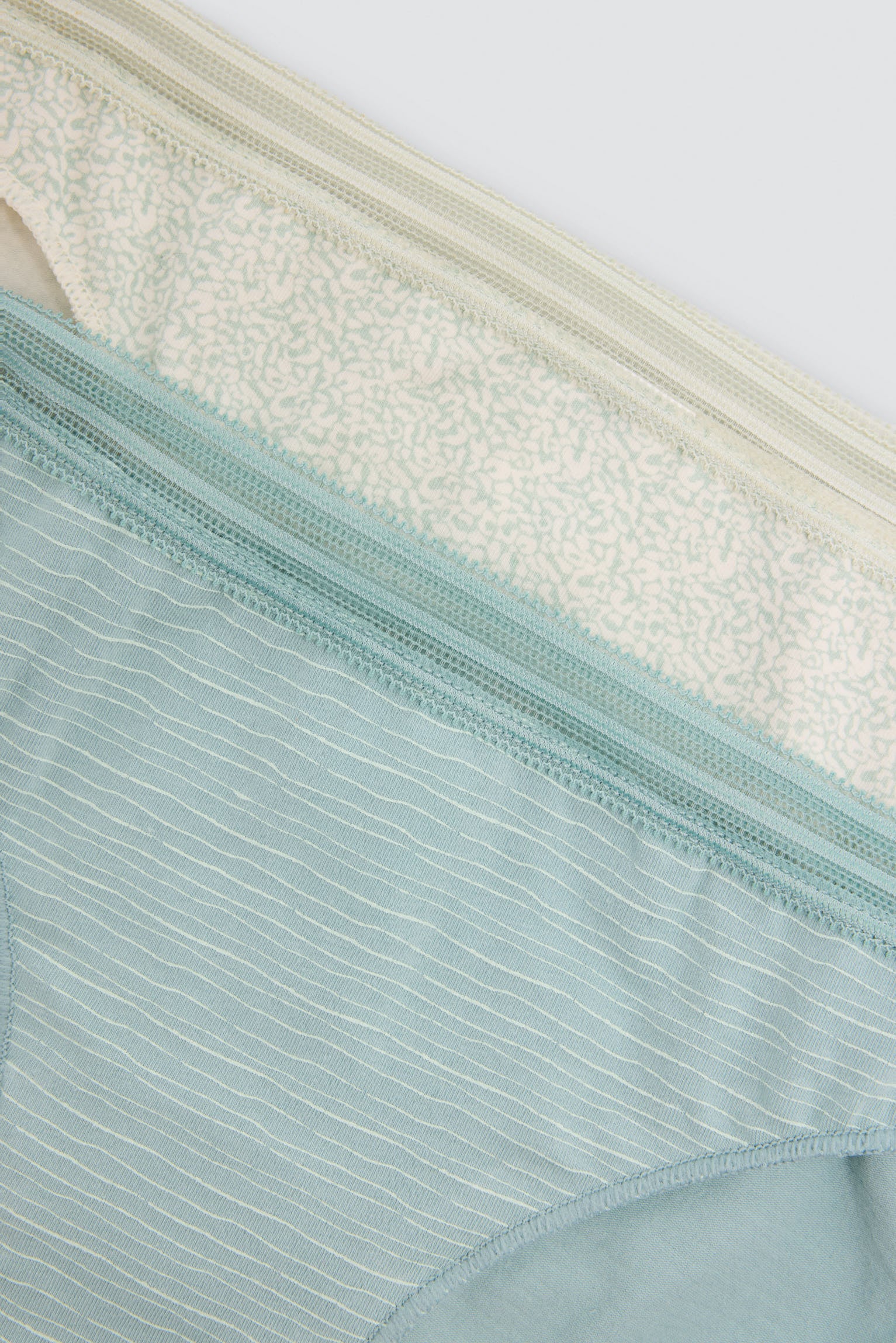 Pack of 2 cotton mini briefs, green