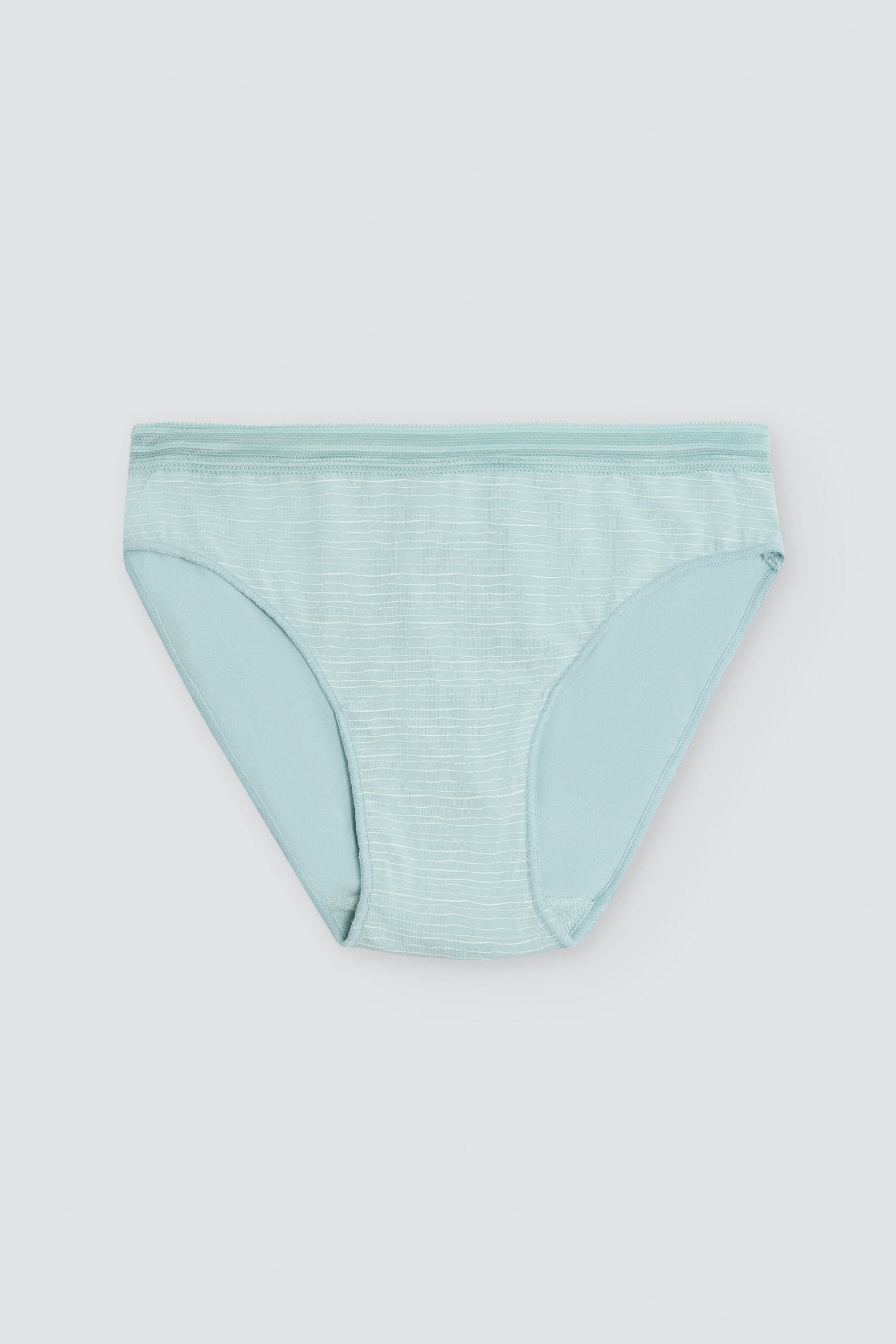 Pack of 2 cotton midi briefs, green