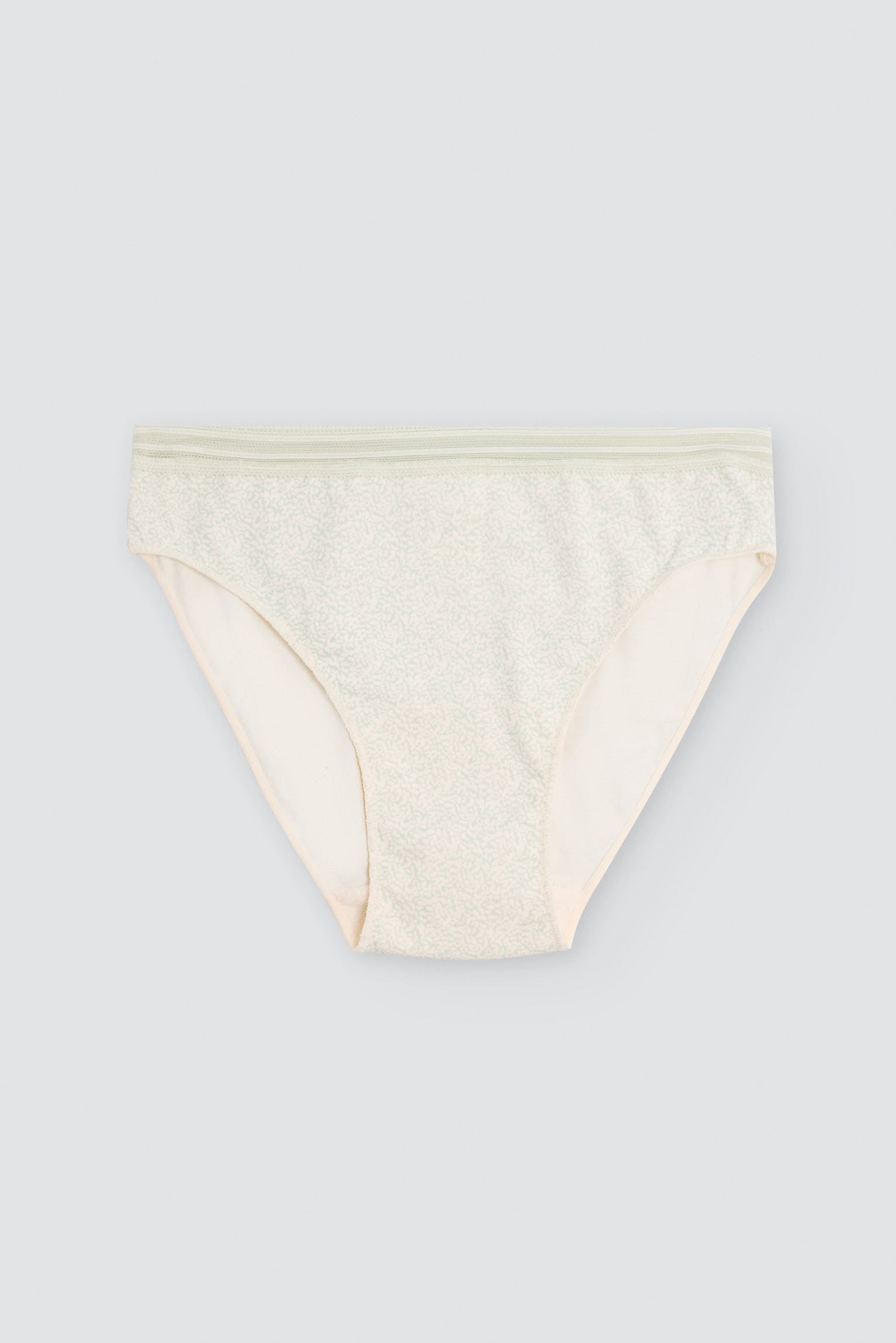 Pack of 2 cotton midi briefs, green
