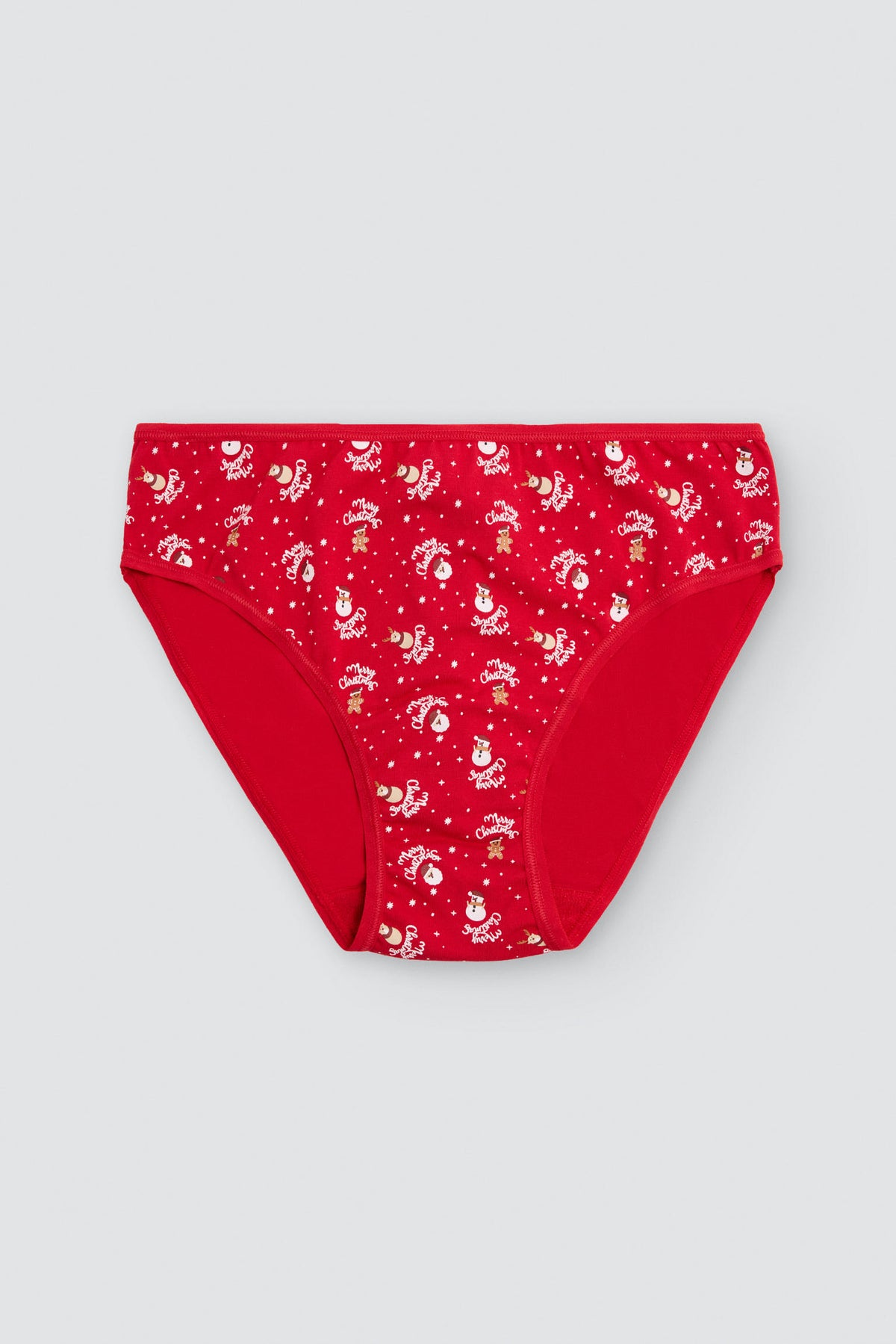 Braga midi mujer algodón navidad estampado Papá Noel