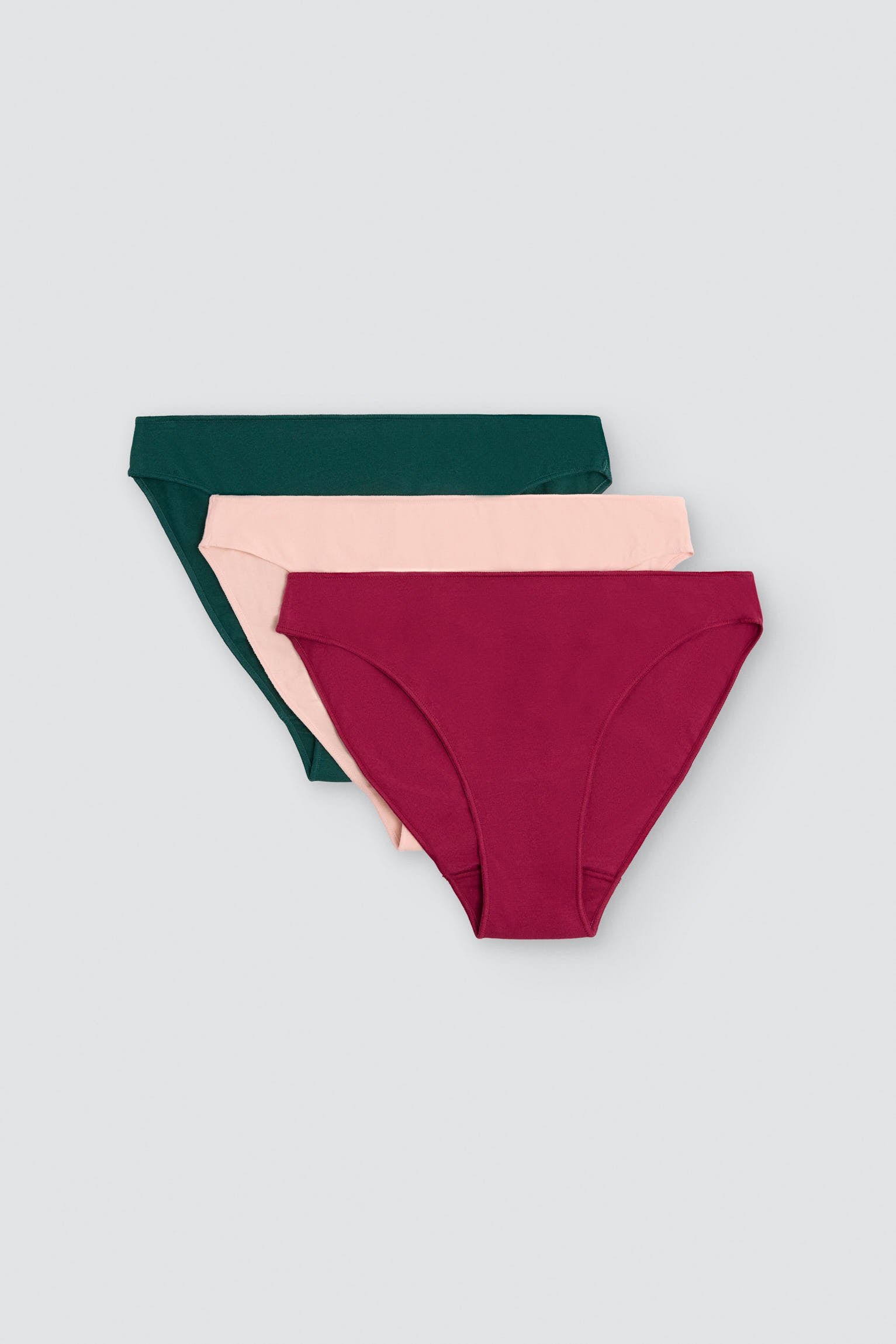 Pack of 3 cotton mini briefs in cool colours