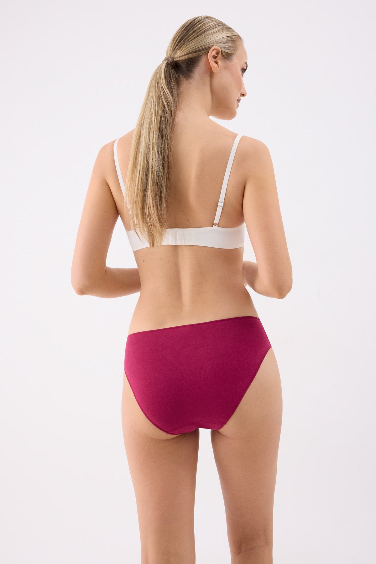 Pack of 3 cotton midi briefs in cool colours