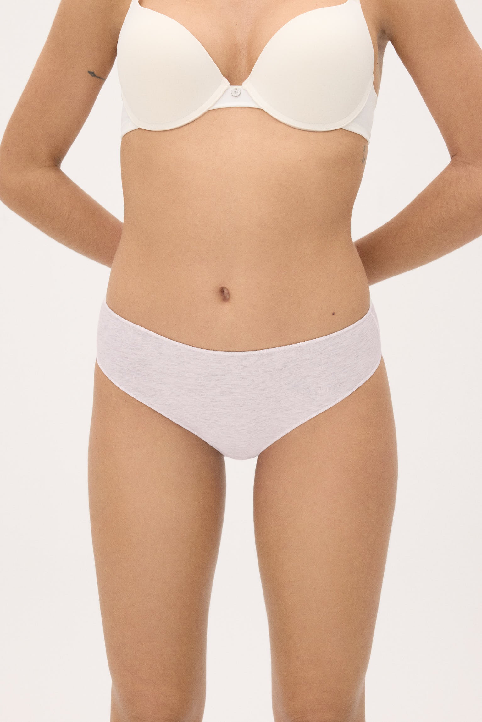 Pack of 3 cotton midi briefs in pastel colours