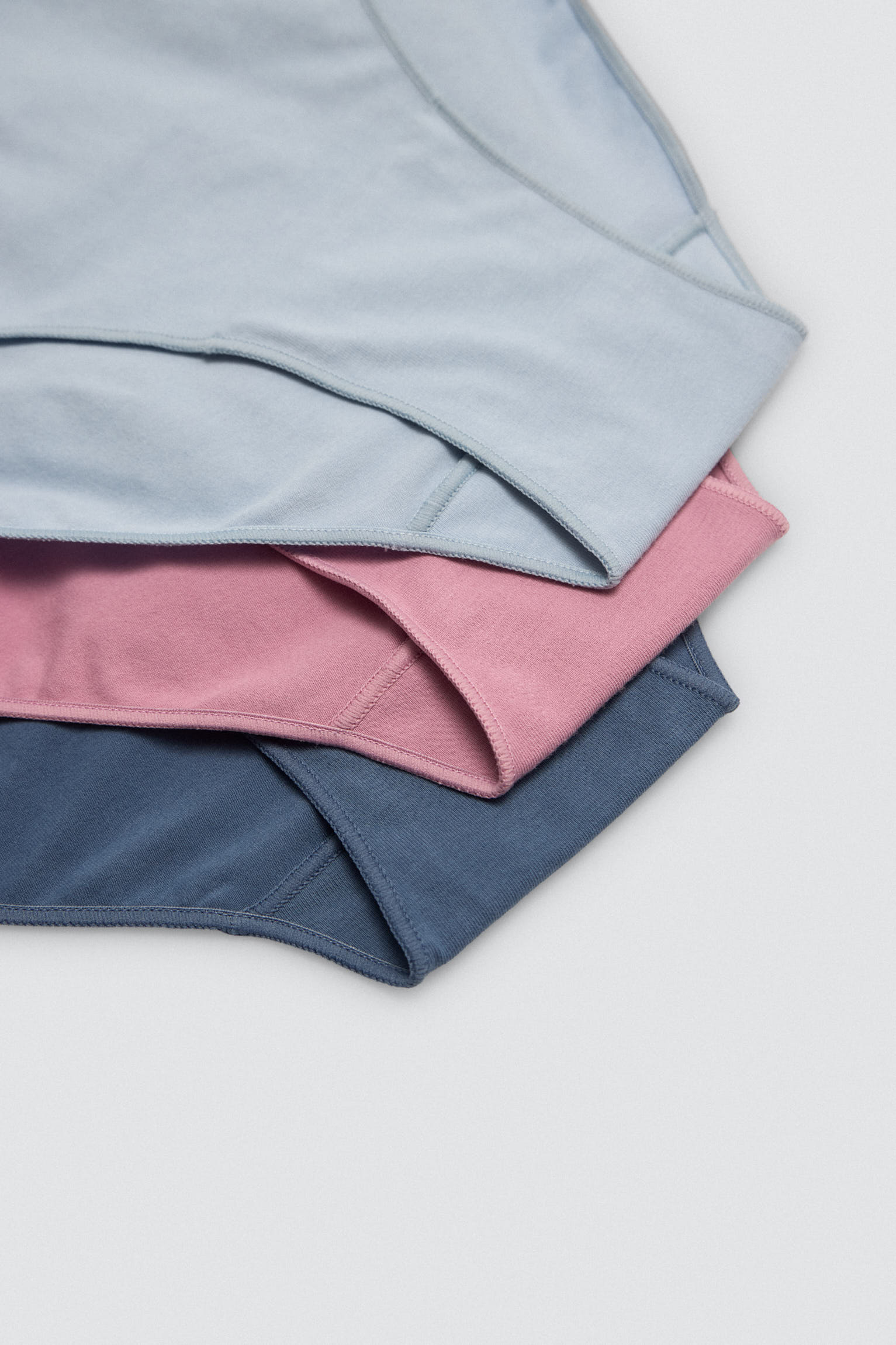 Pack of 3 basic cotton midi panties