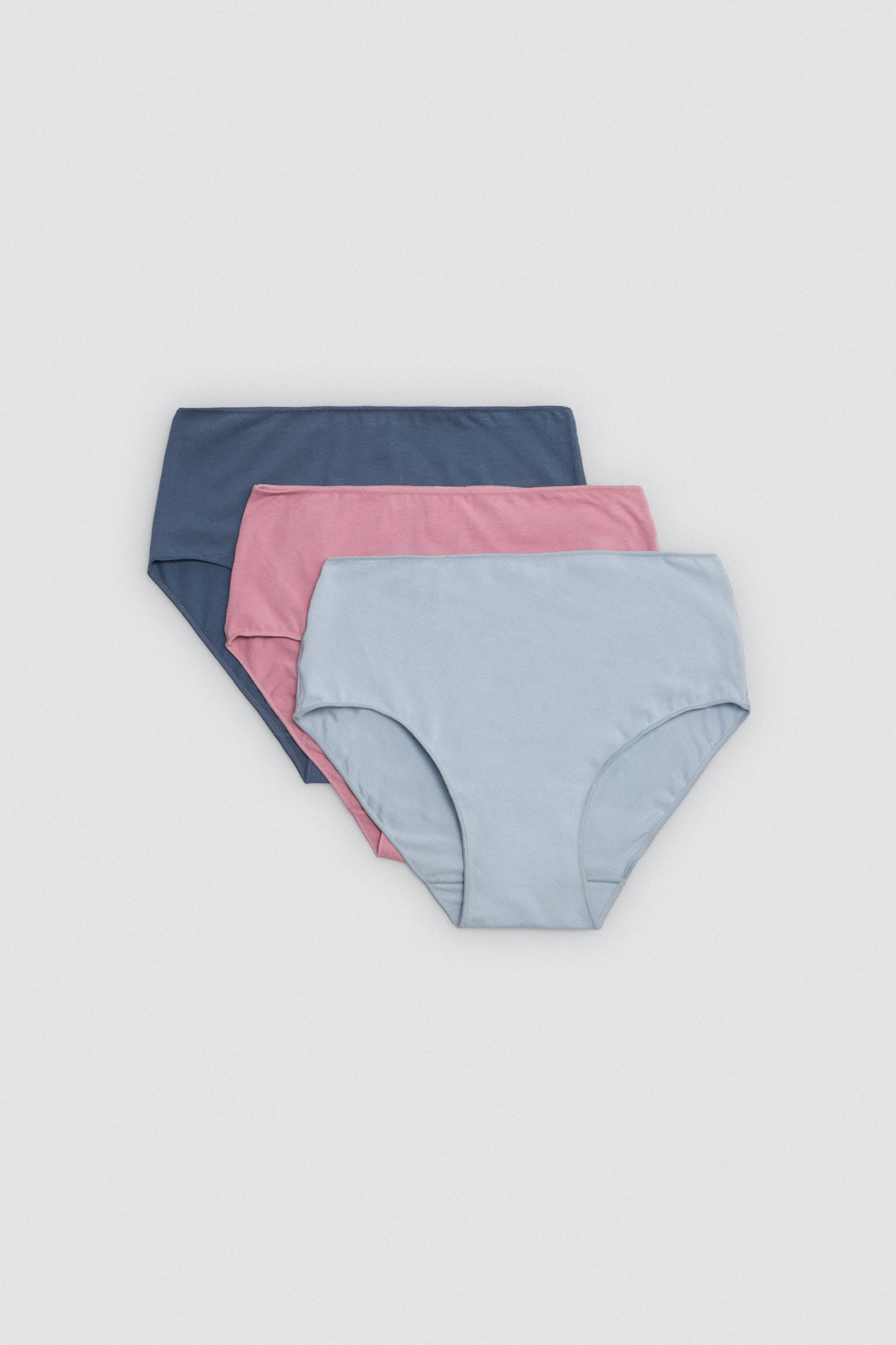 Pack of 3 basic cotton high-rise panties
