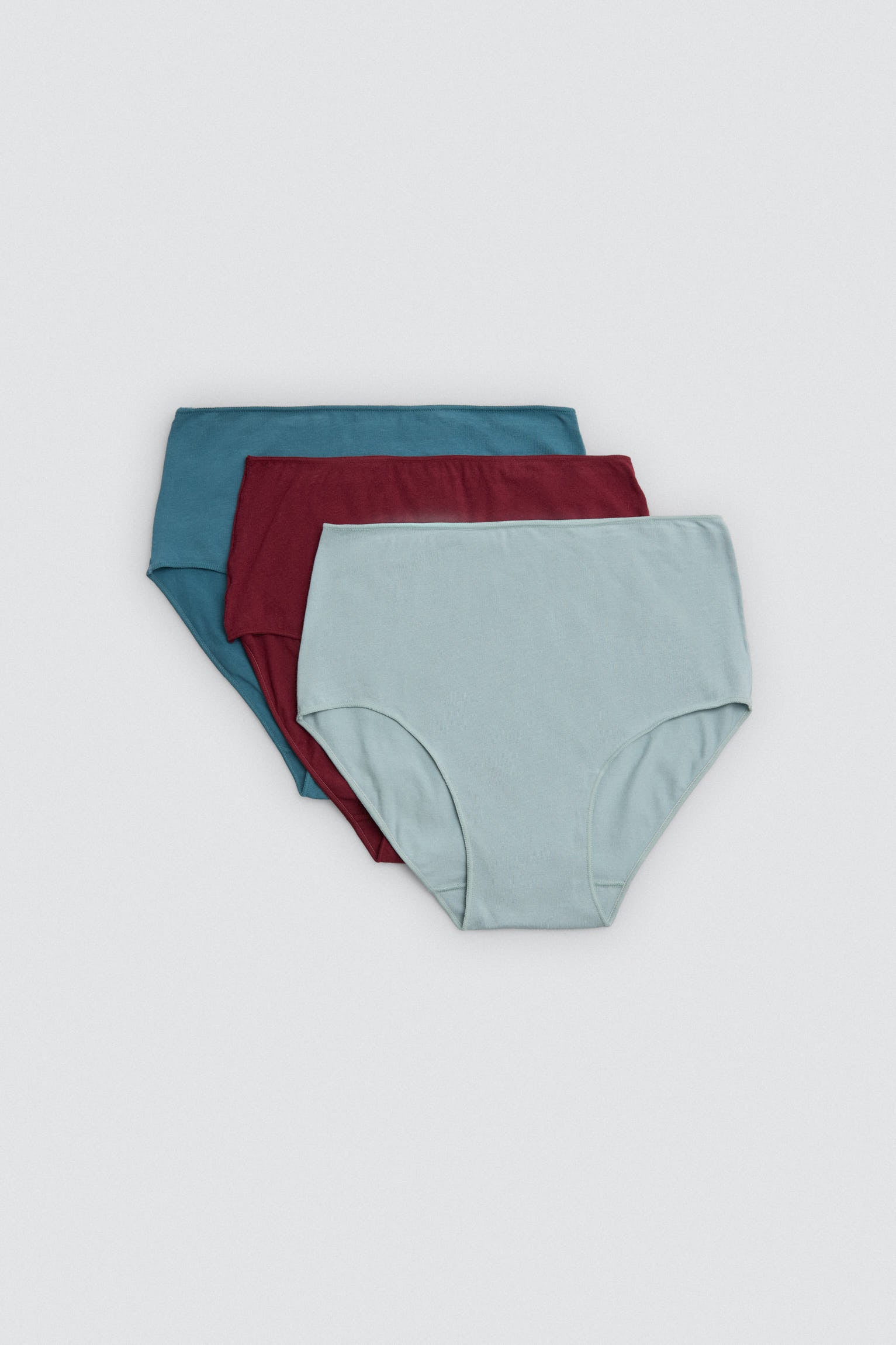 Pack of 3 basic cotton high-rise panties