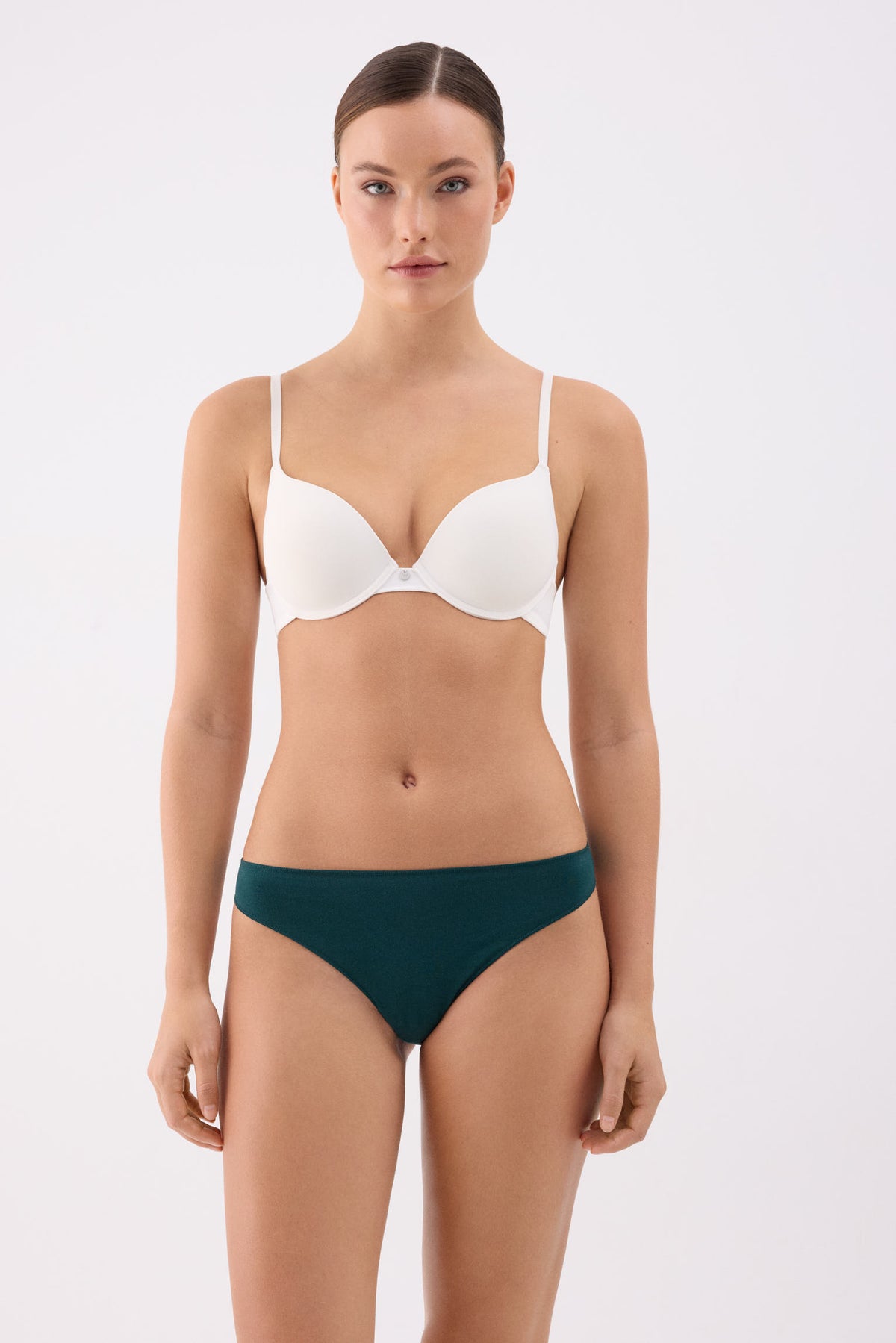 Pack of 3 cotton thongs in cool colours