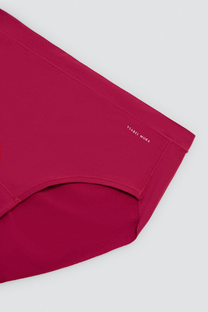Midi briefs Adapt with invisible finishes burgundy