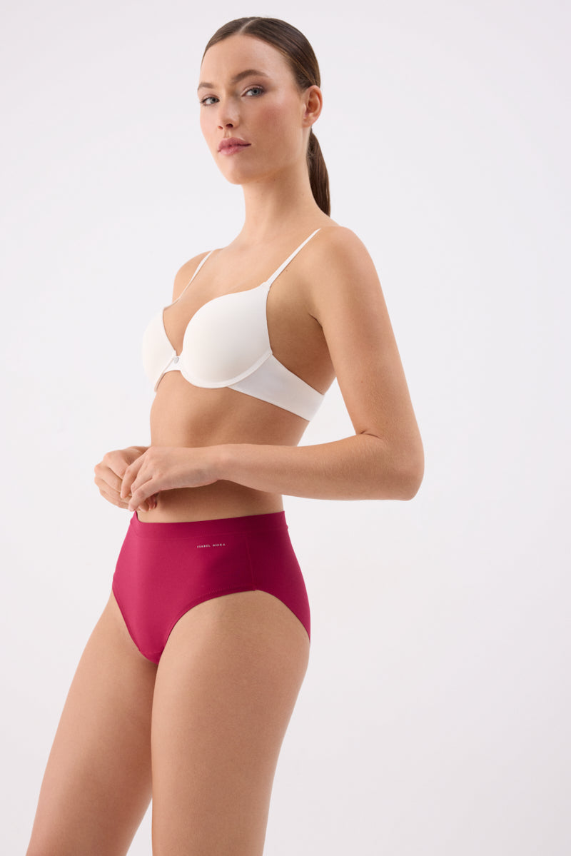 Midi briefs Adapt with invisible finishes burgundy