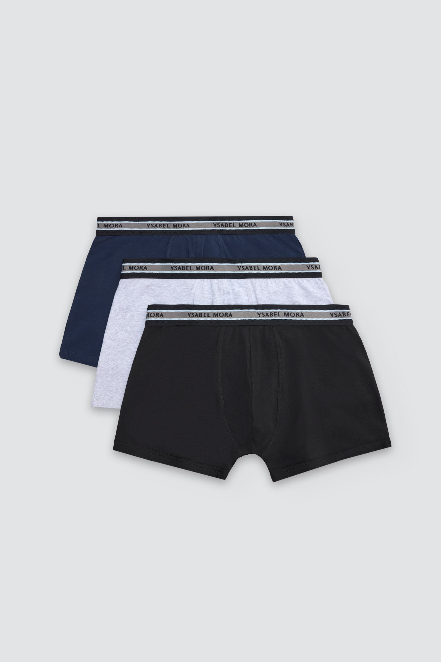 Pack of 3 plain basic boxer shorts