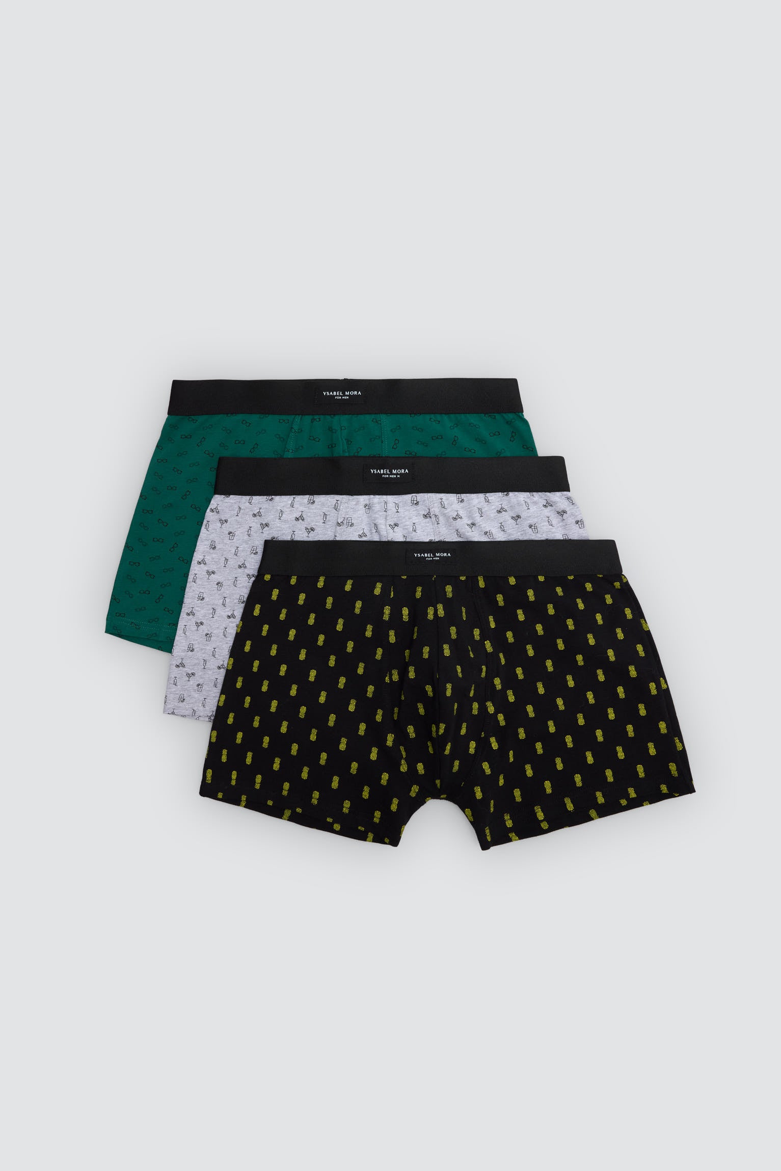 Pack of 3 cocktail print boxers