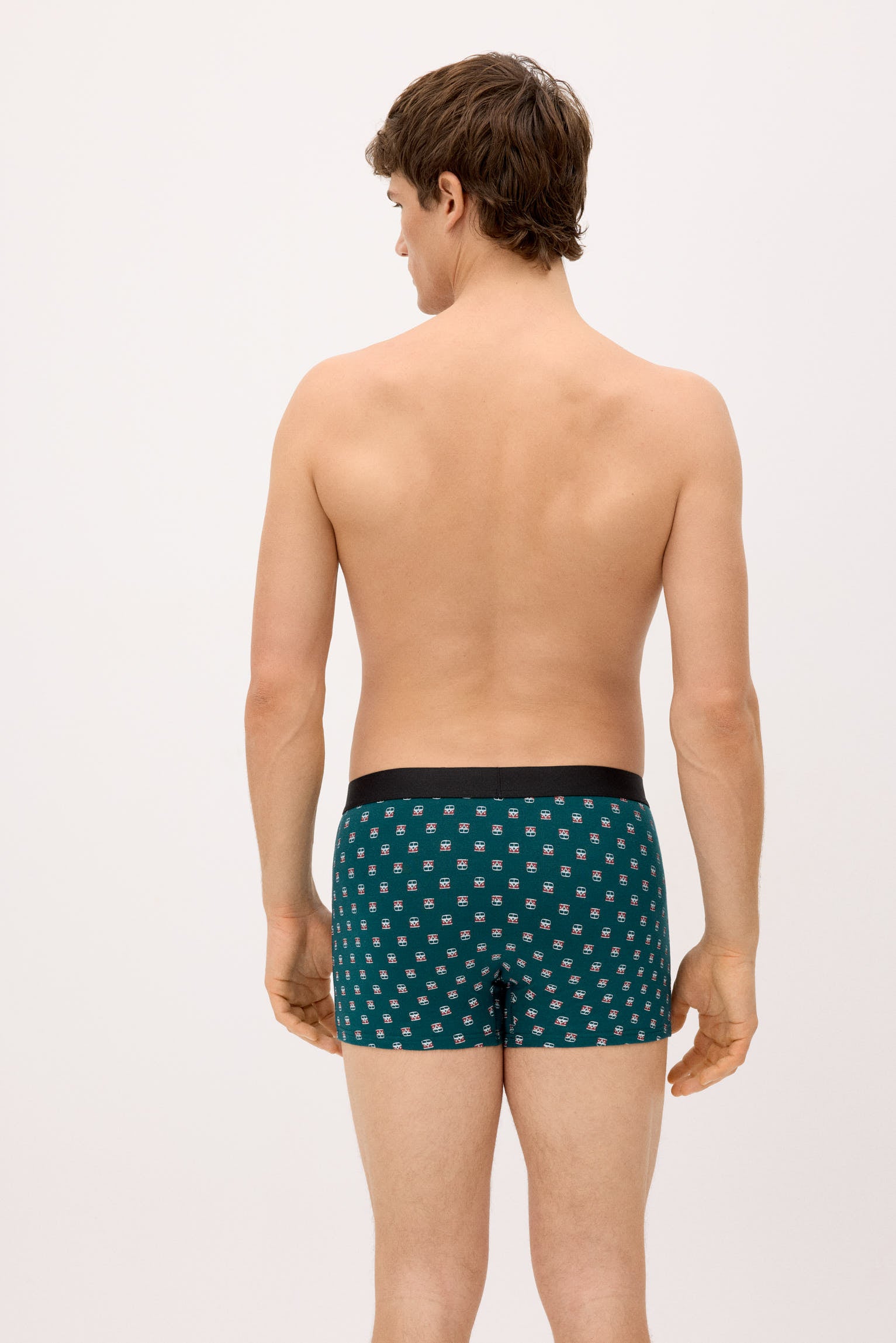 Pack of 2 boxer shorts with assorted prints: caravan and palm tree