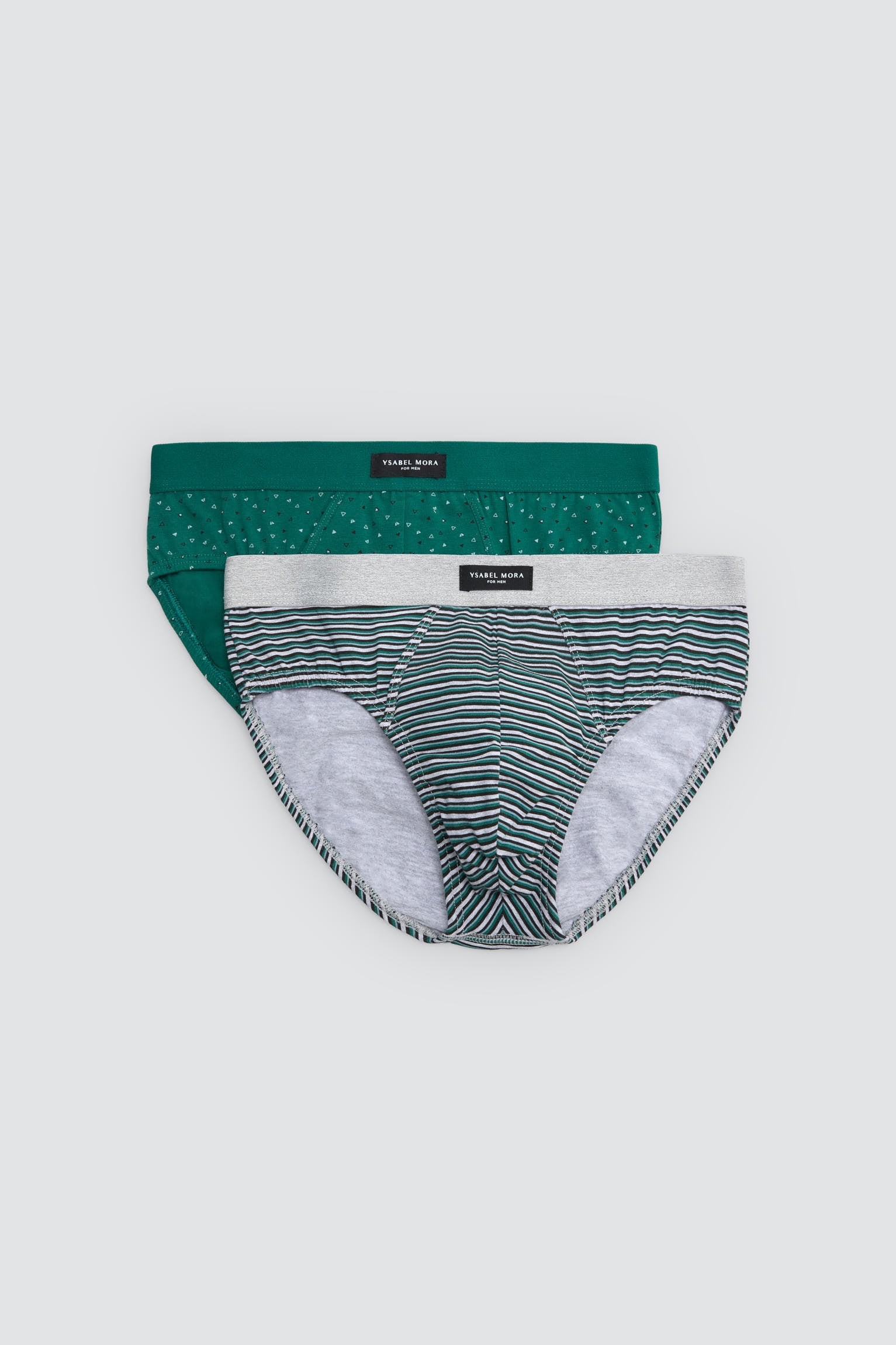 Pack of 2 geometric printed briefs