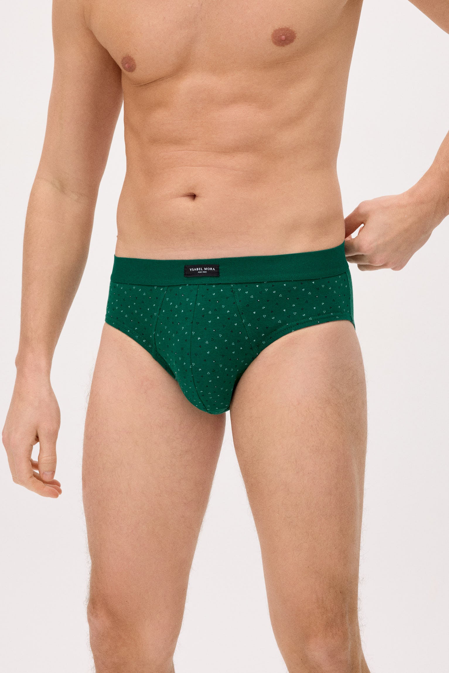 Pack of 2 geometric printed briefs