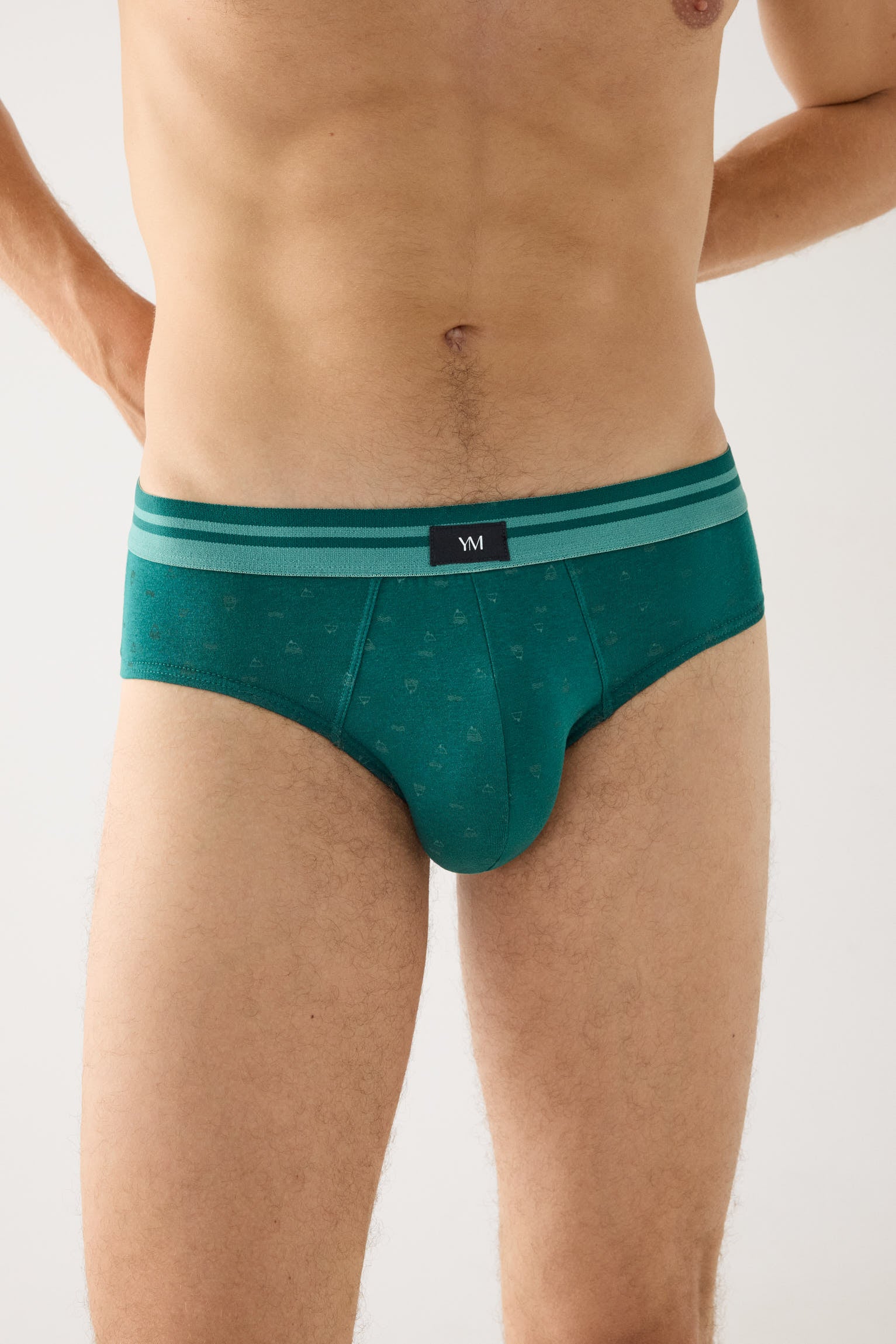 Pack 2 slips algodón estampado montañas y motivos geométricos - Ysabel Mora