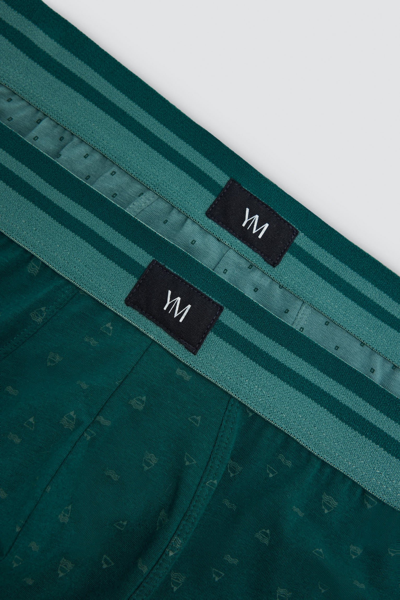 Pack 2 bóxers algodón estampado montañas y motivos geométricos - Ysabel Mora