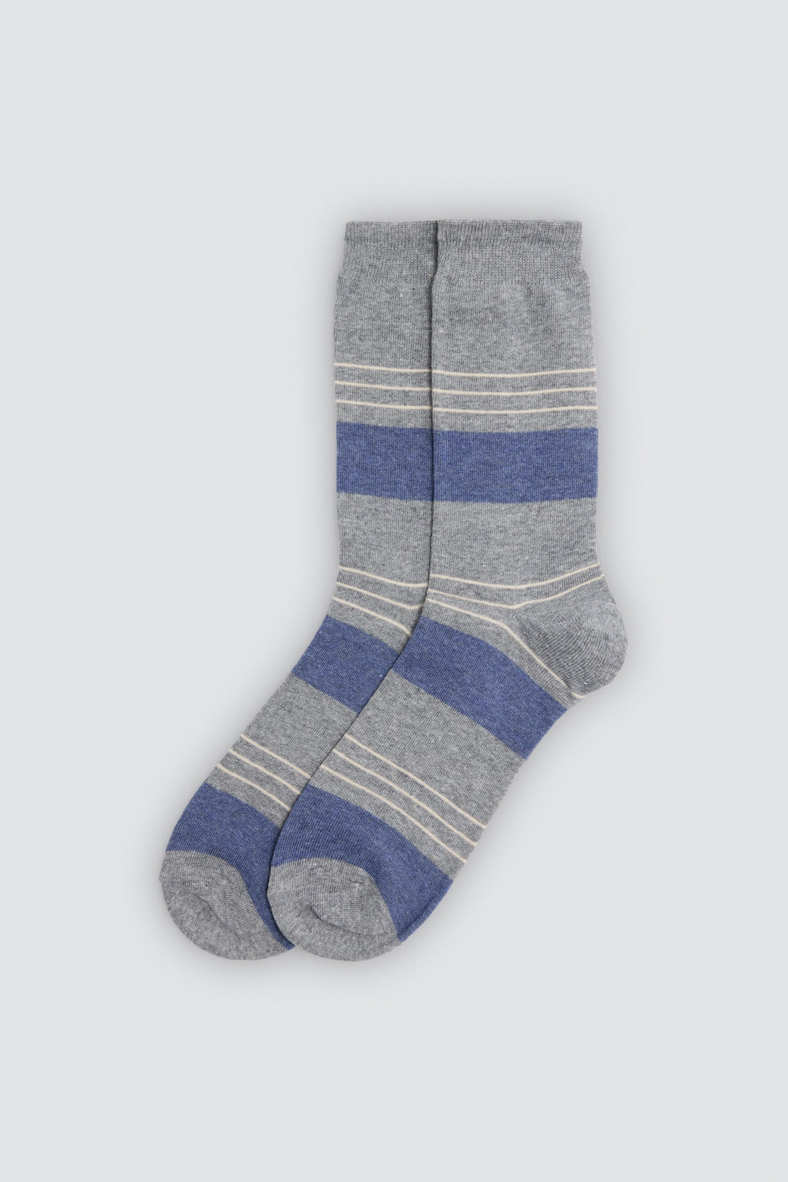 Pack of 6 socks with stripes and geometric prints