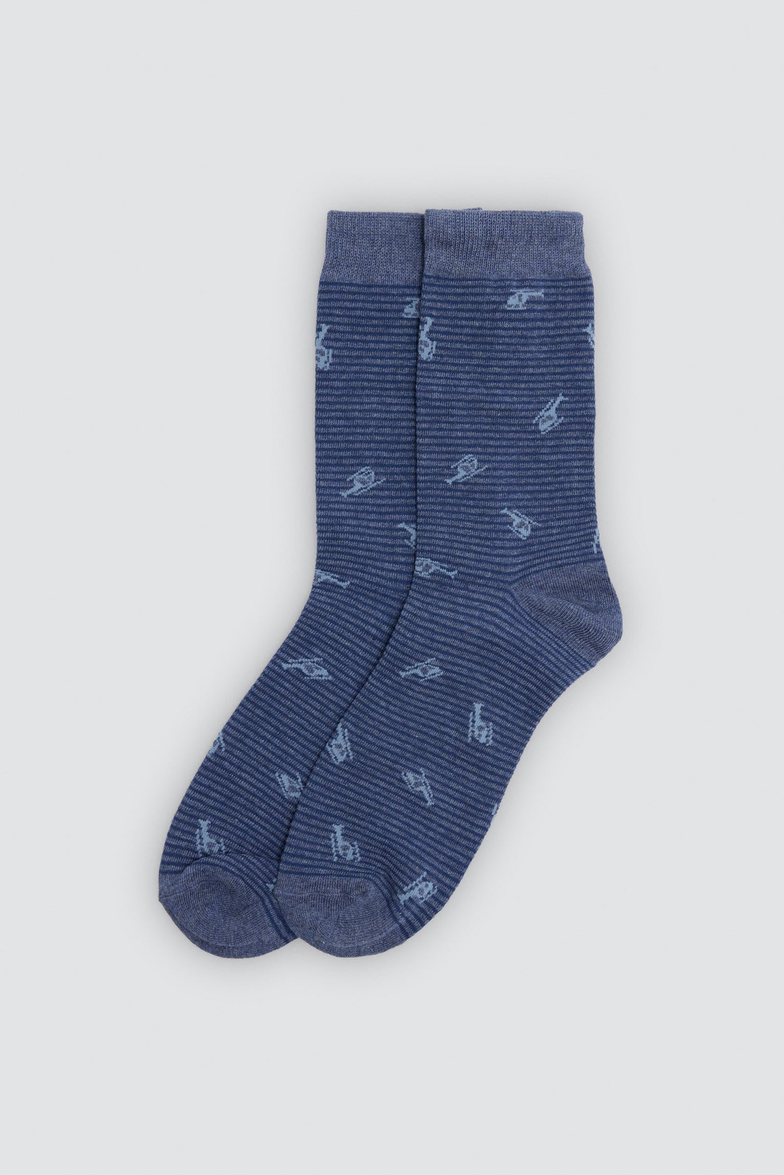 Pack of 4 socks with vehicle prints