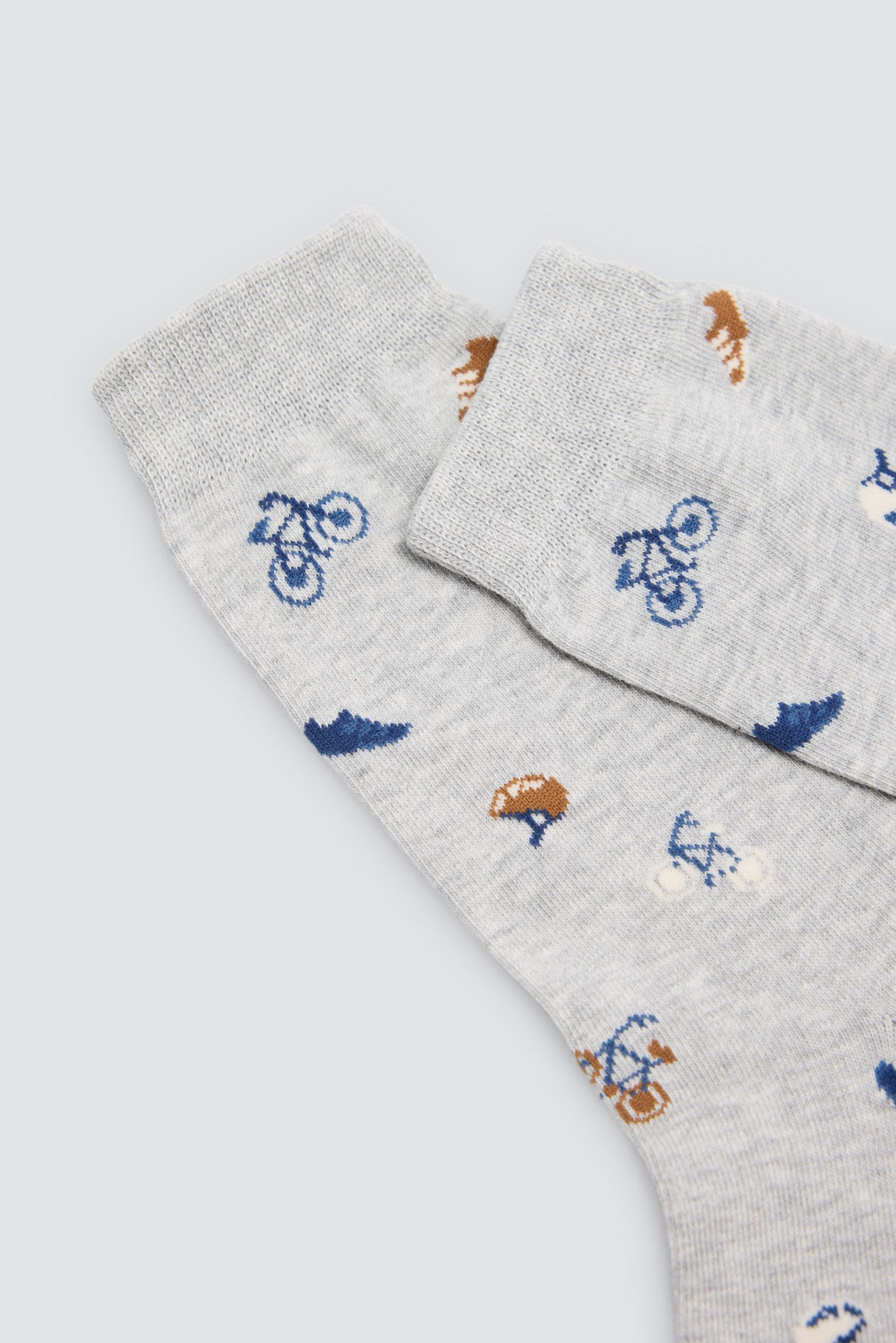 Pack of 4 socks with vehicle prints