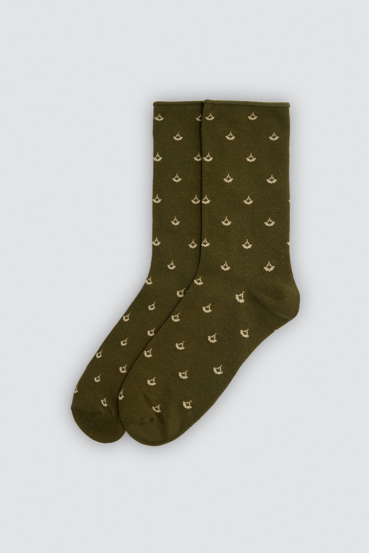 Pack of 3 cuffless socks with minimalist motifs and bicycles