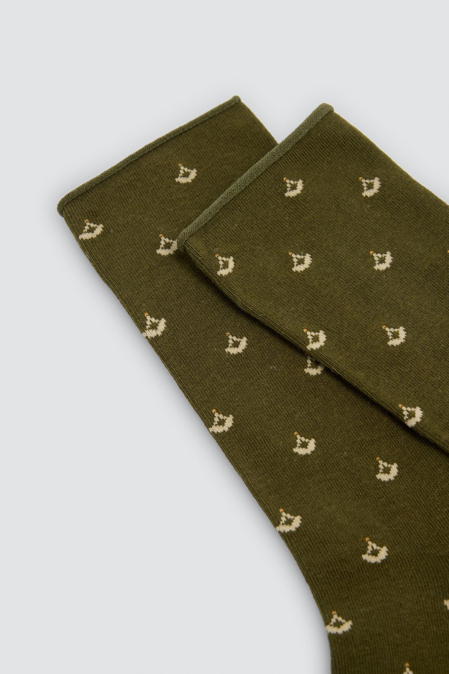 Pack of 3 cuffless socks with minimalist motifs and bicycles