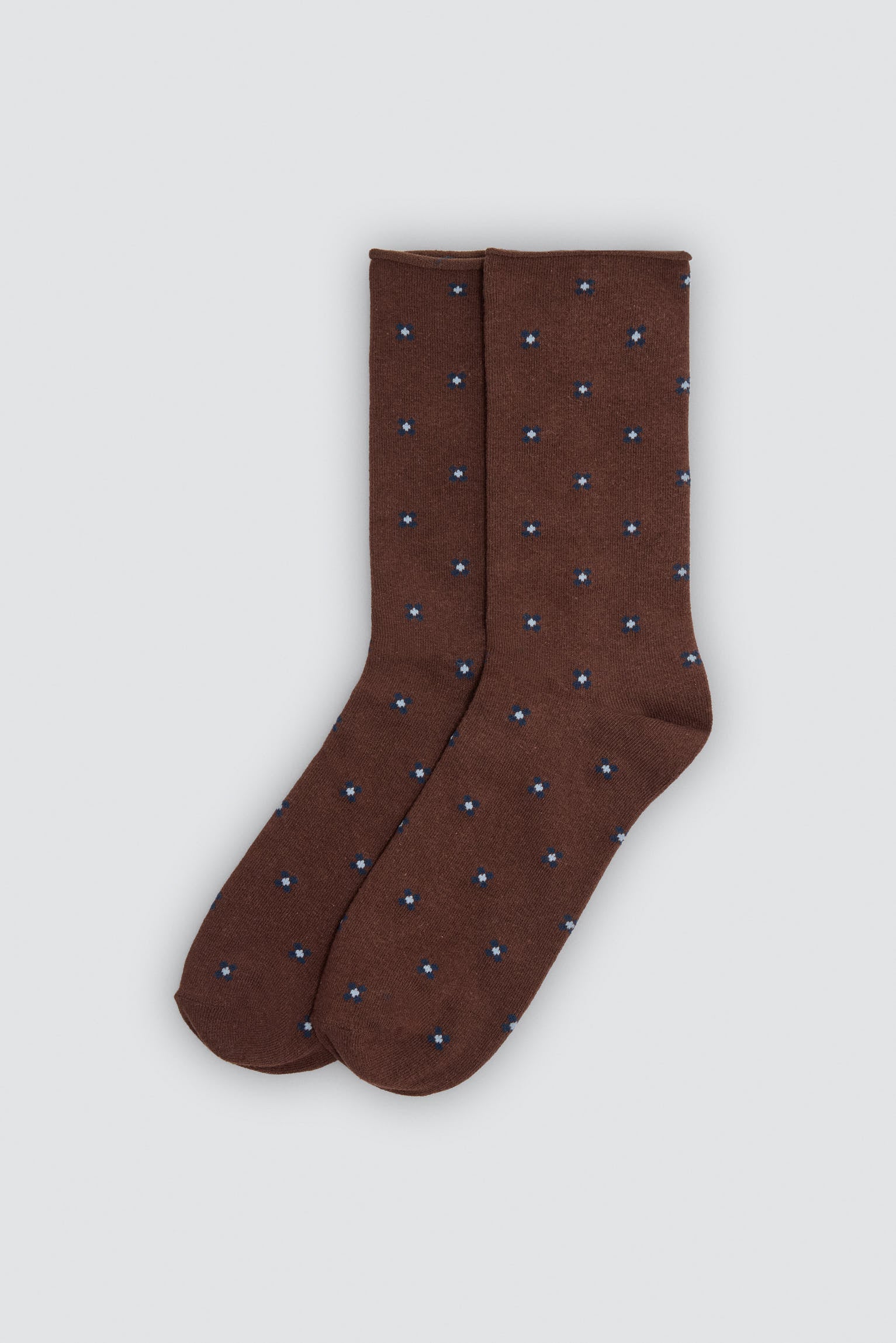 Pack of 3 cuffless socks with geometric prints
