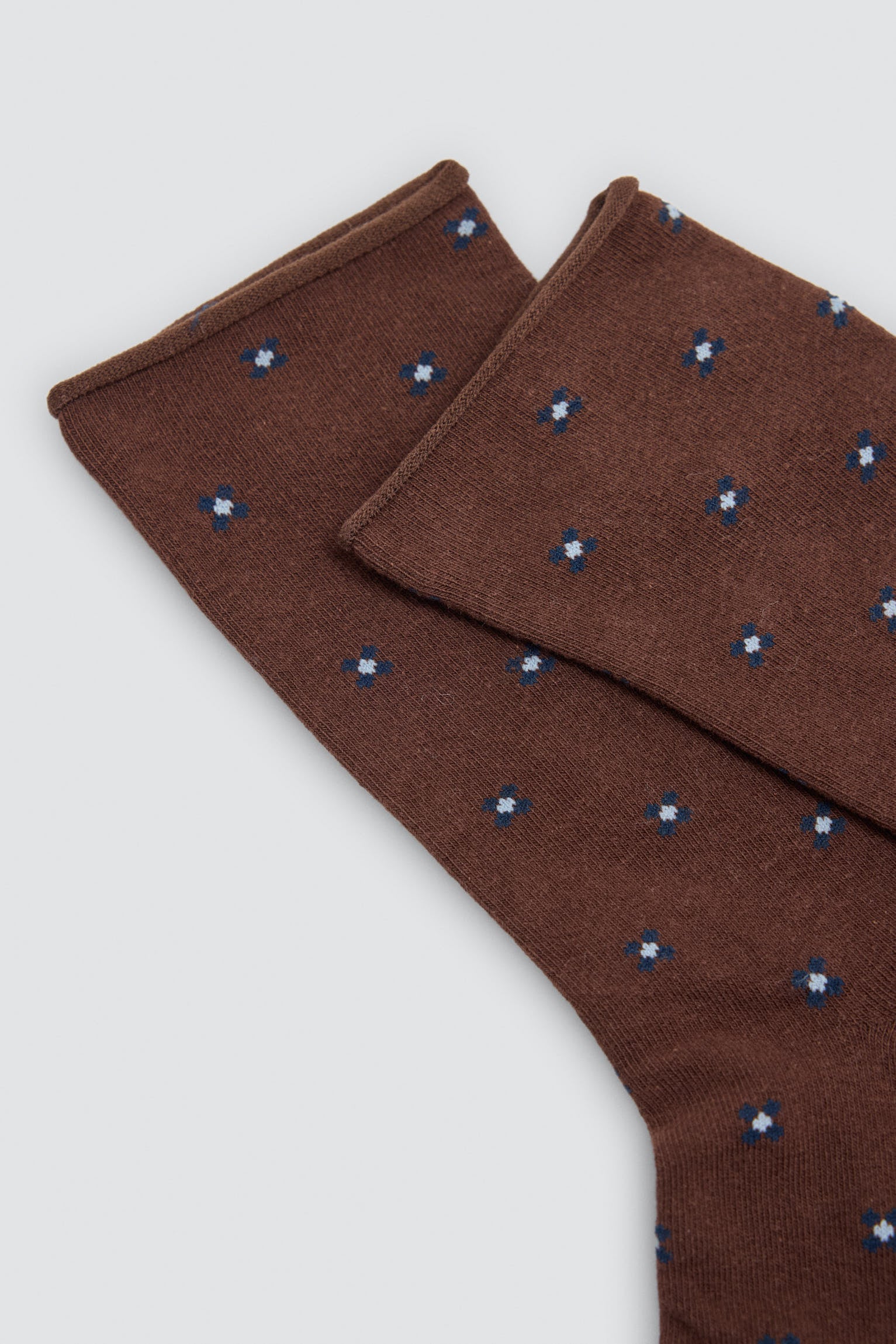 Pack of 3 cuffless socks with geometric prints