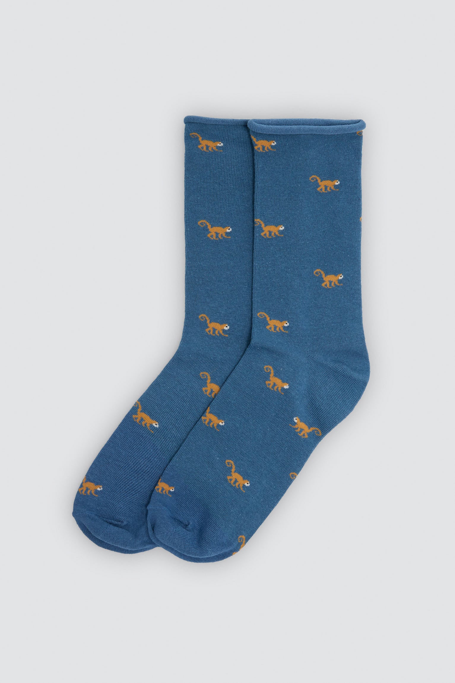 Pack of 4 cuffless socks with animal prints