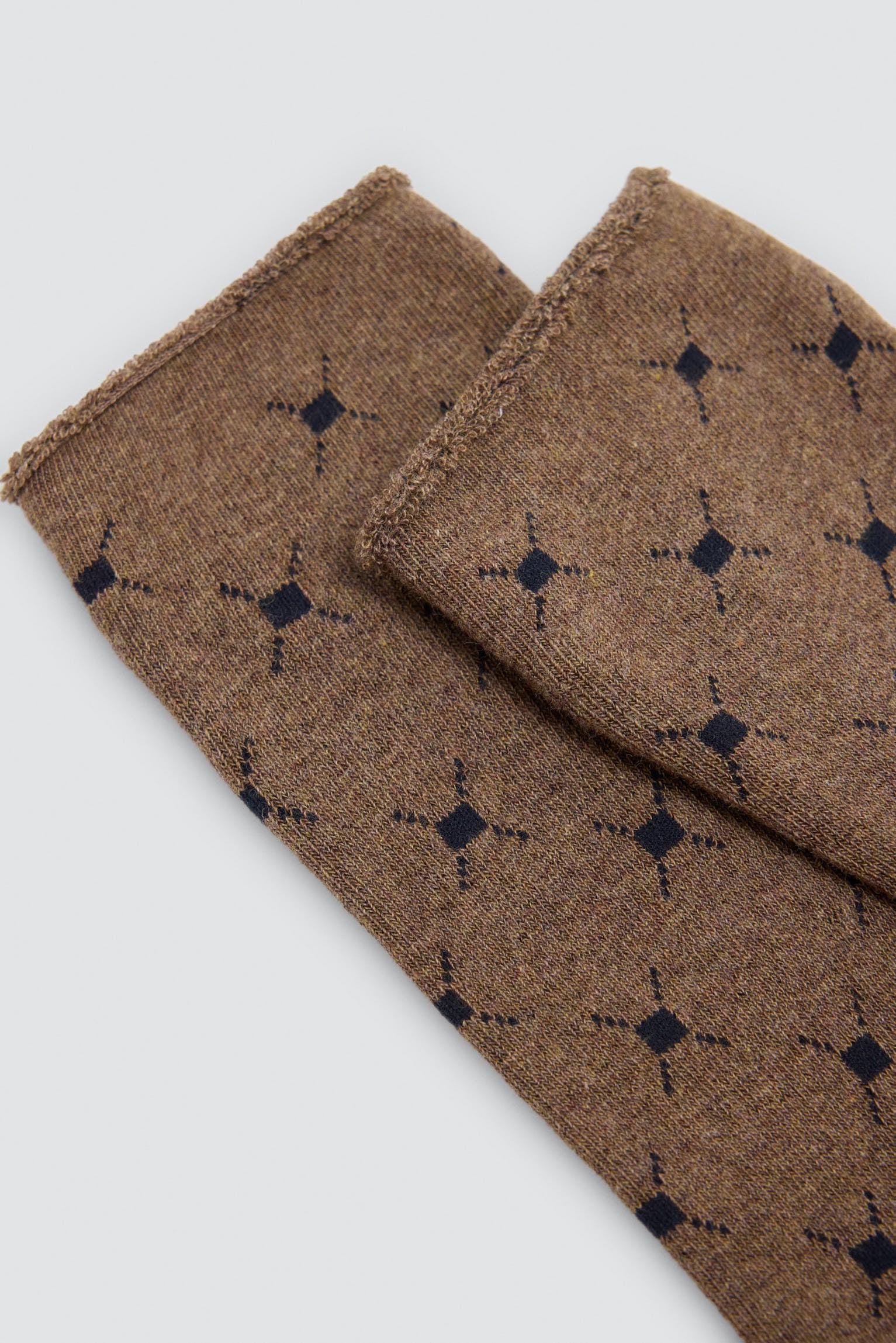 Pack of 3 cuffless thermal socks with assorted prints