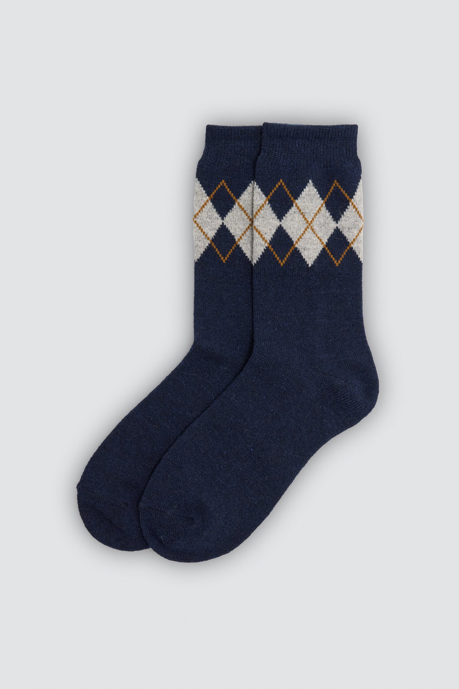 Pack of 3 men's wool socks with assorted prints