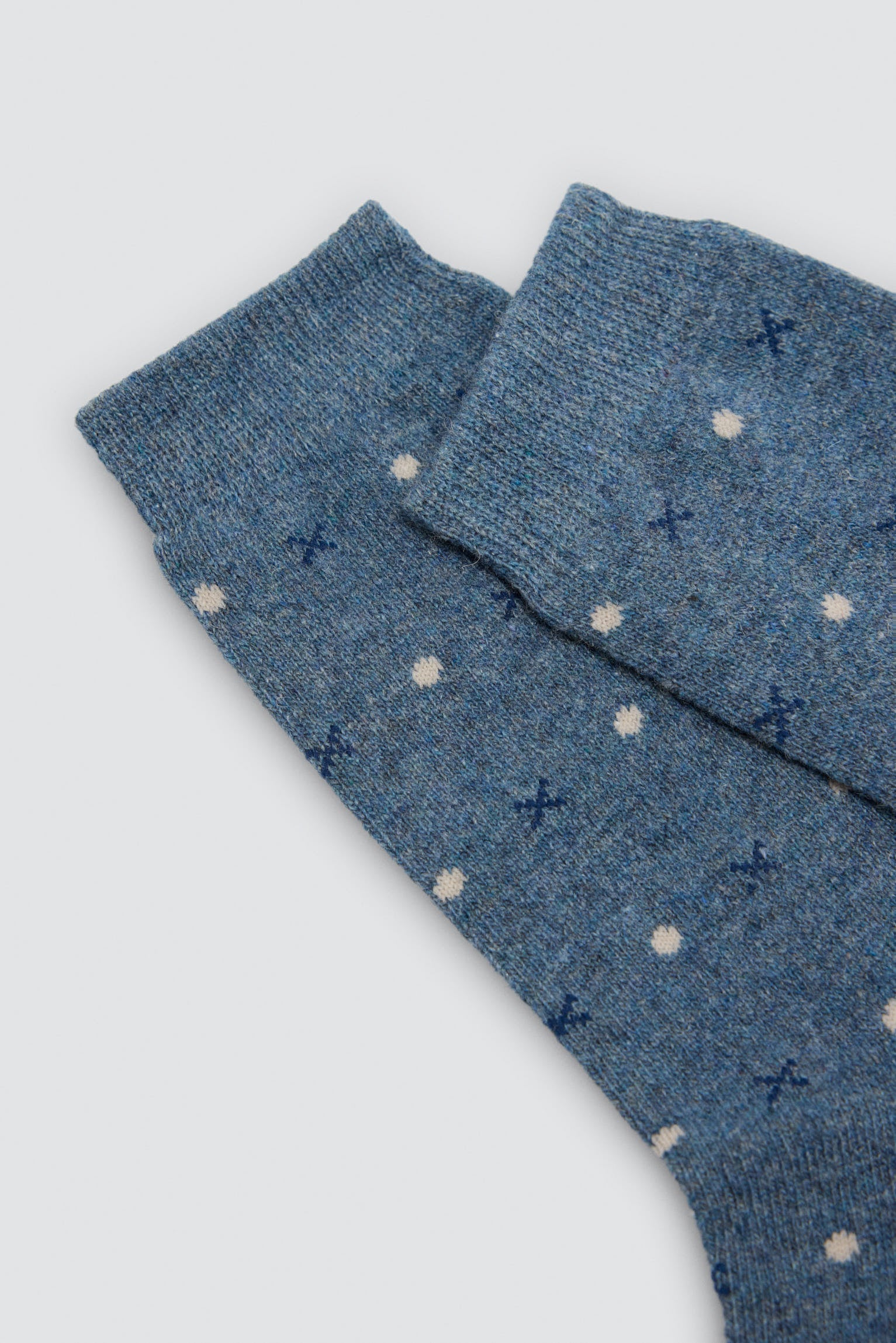 Pack of 3 men's wool socks with assorted prints