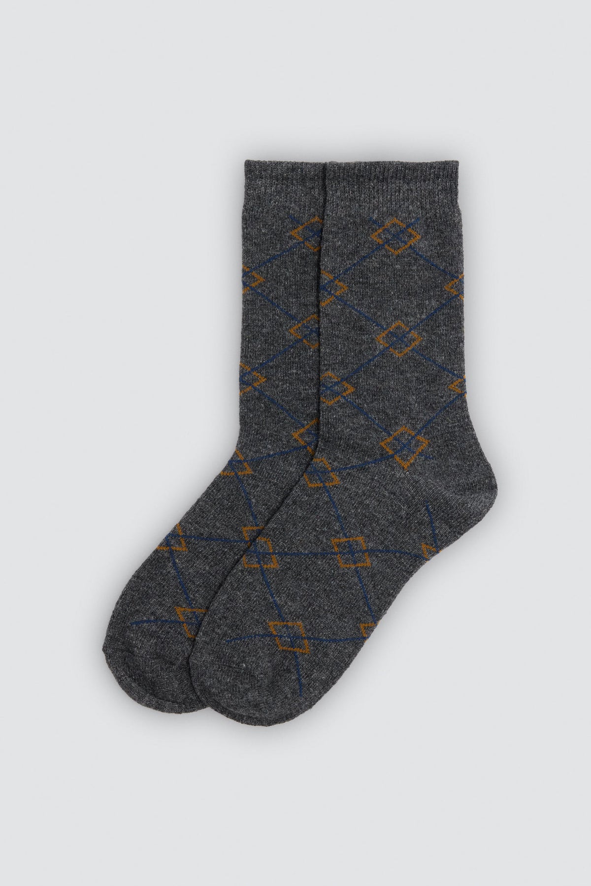 Pack of 4 men's wool socks with assorted prints