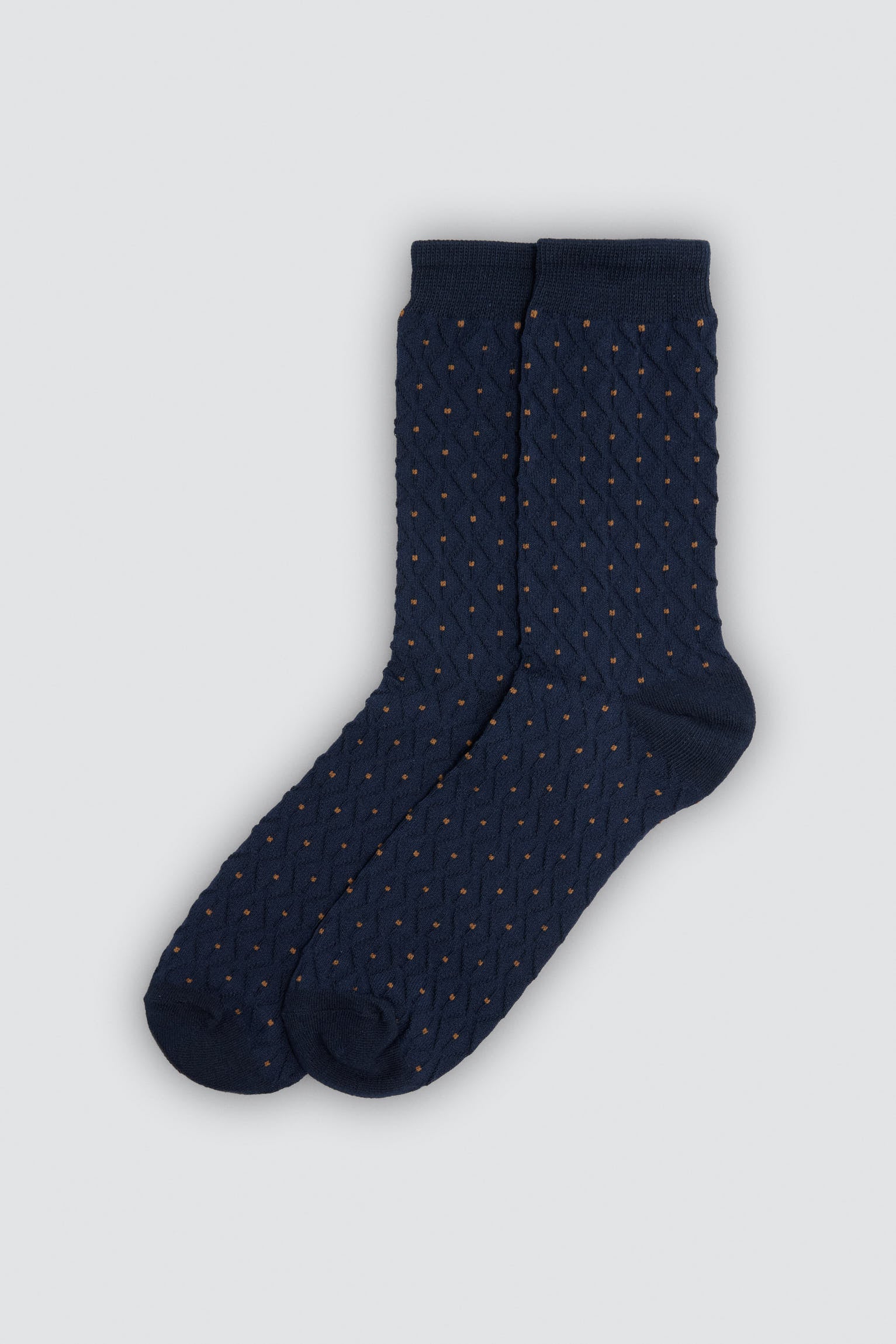 Pack of 3 textured men's polka-dot socks