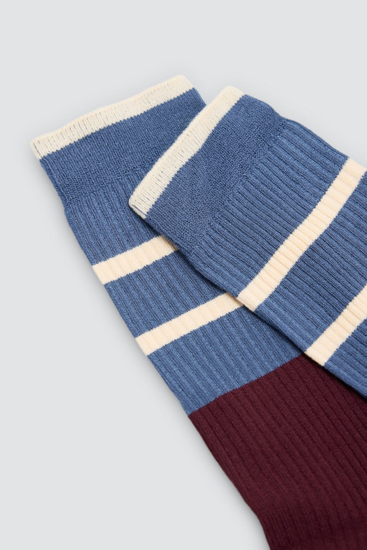 Pack of 3 ribbed striped socks