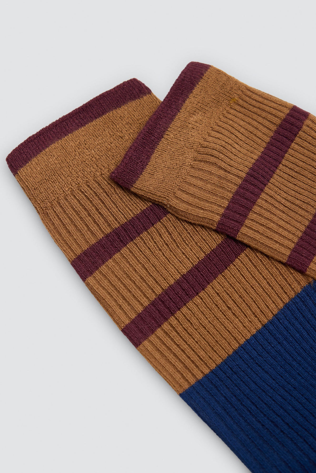 Pack of 3 ribbed striped socks