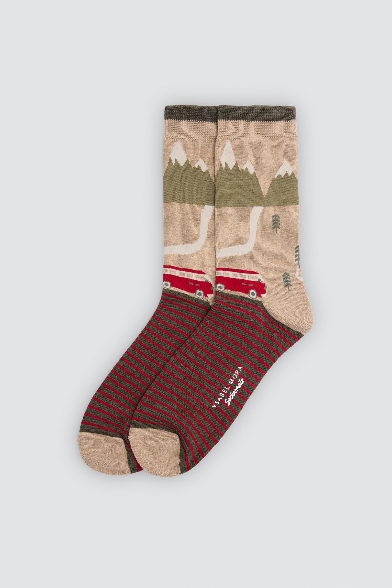 Pack of 4 Sockarrats socks with colourful landscape prints