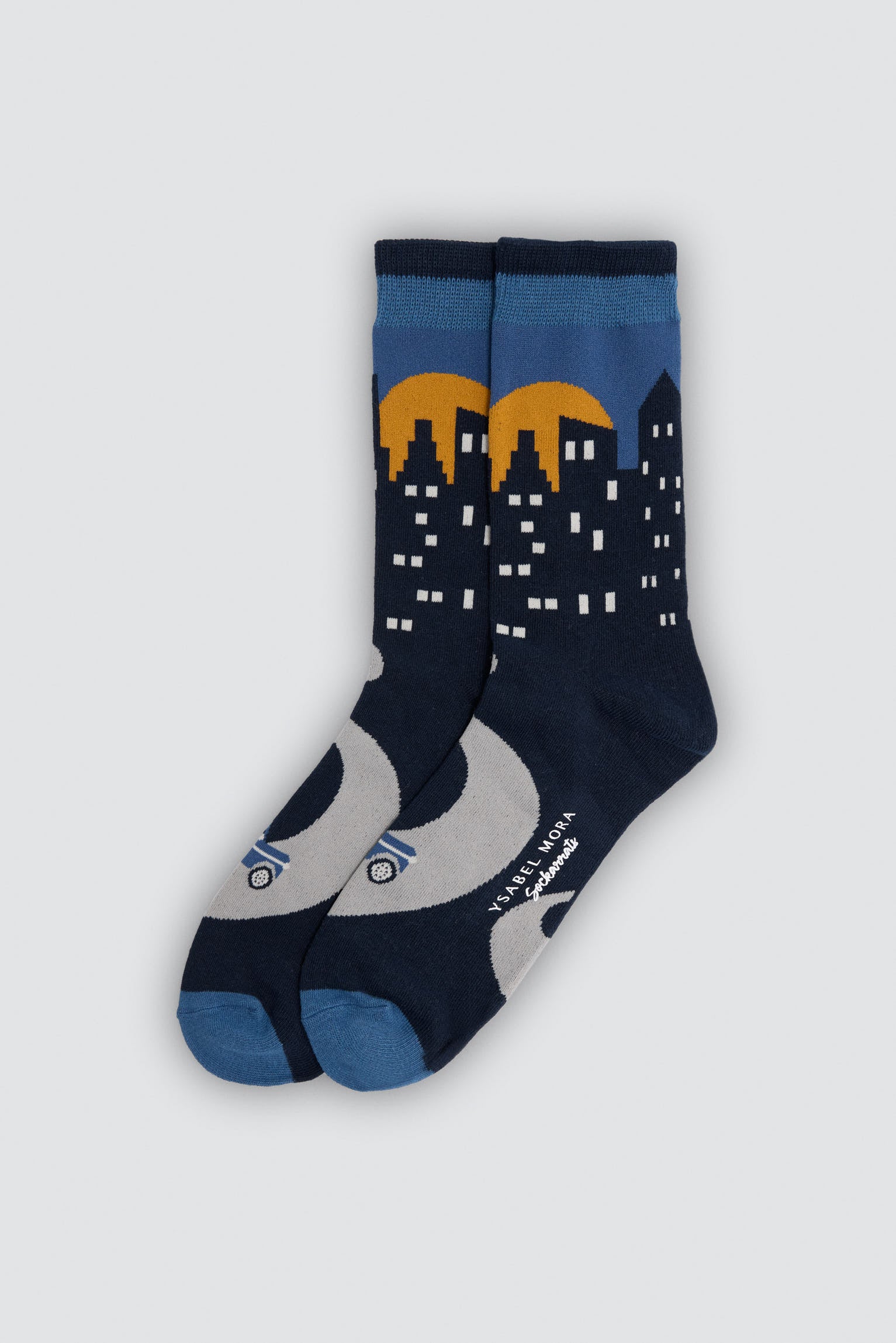 Pack of 4 Sockarrats socks with colourful landscape prints