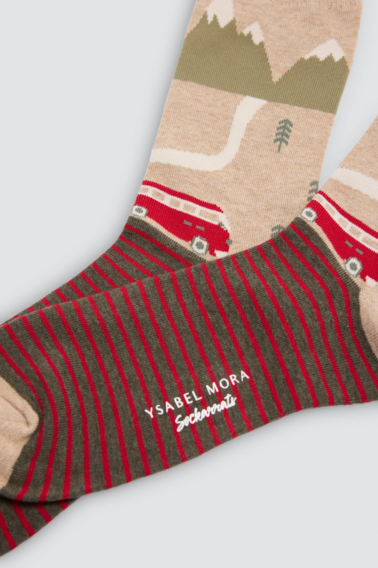 Pack of 4 Sockarrats socks with colourful landscape prints