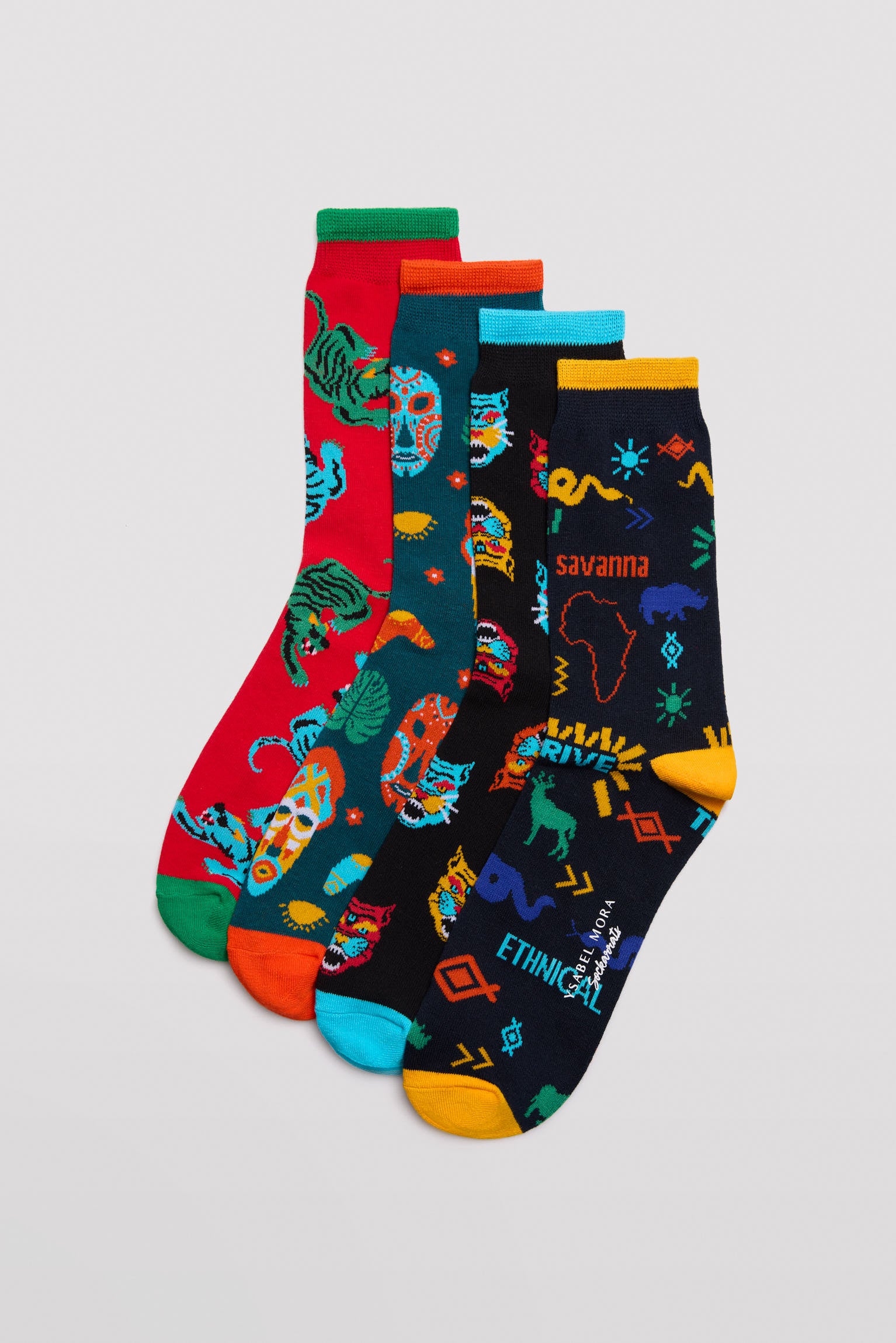 22178KIT-1-pack-calcetines-estampados-hombre-ysabel-mora - Multicolor