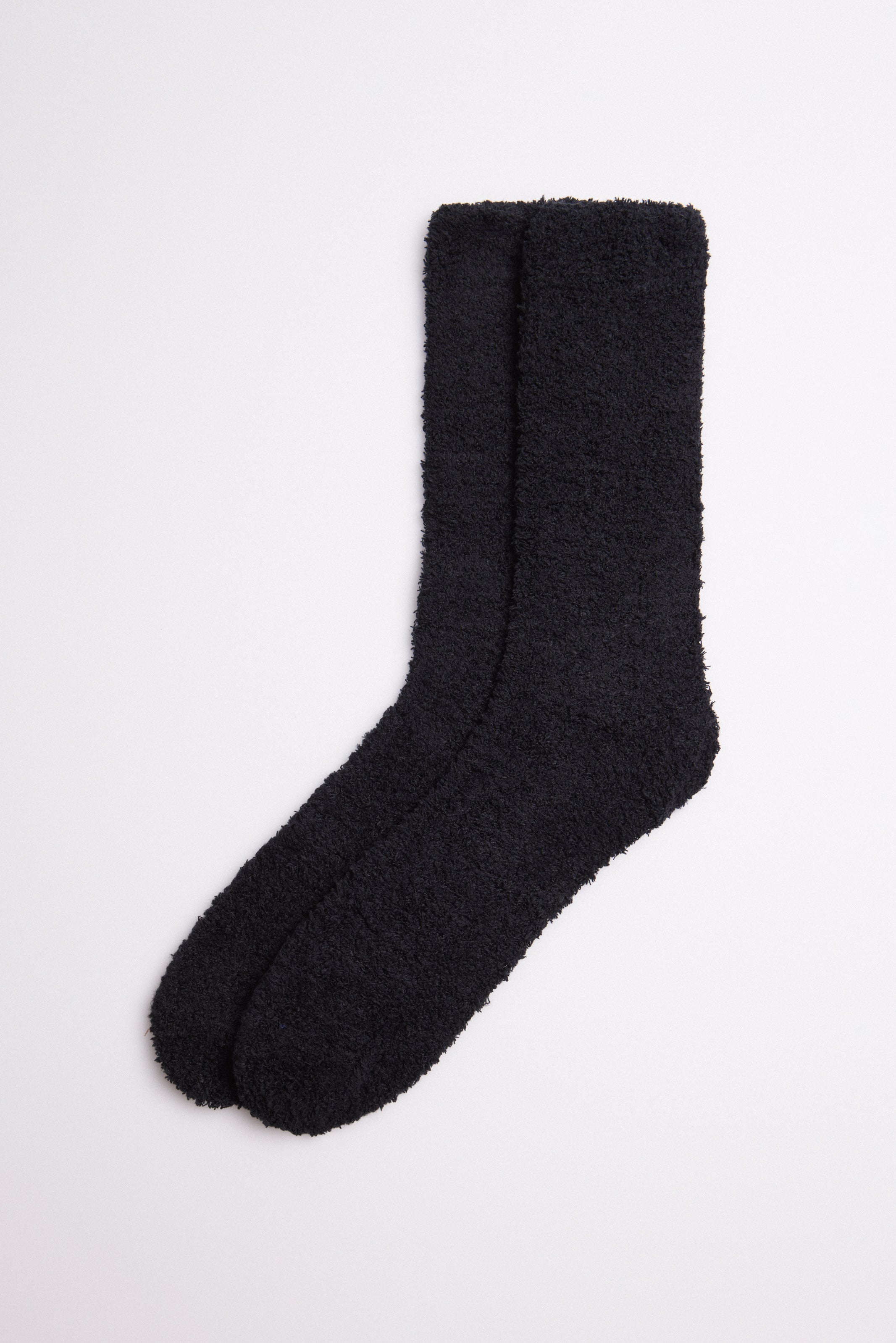 Black flannel socks