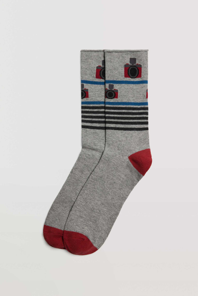 Socks without cuff 4 pack