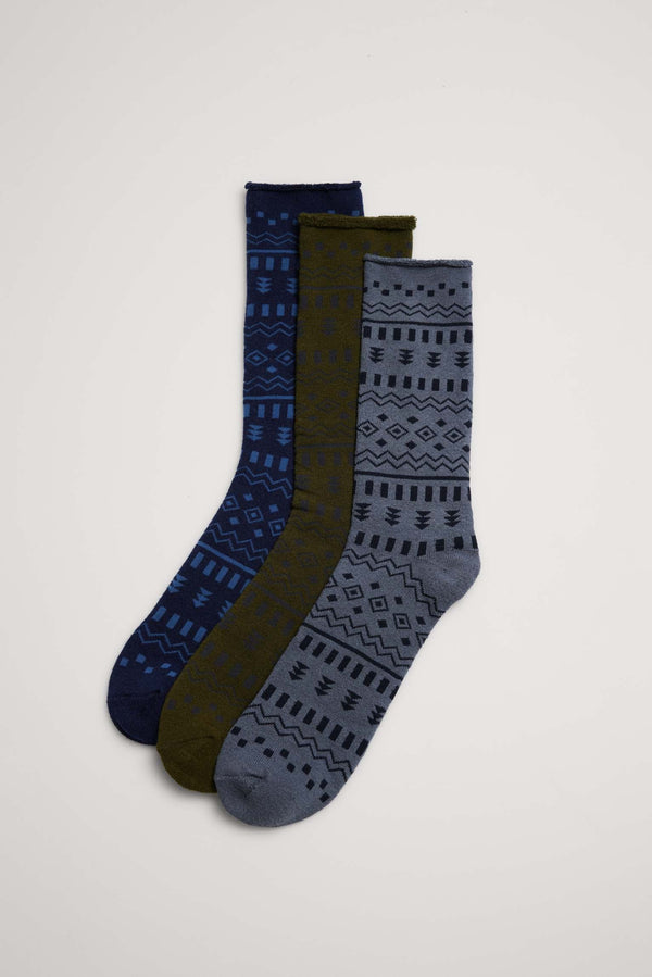 Thermal socks without cuff 3 pack