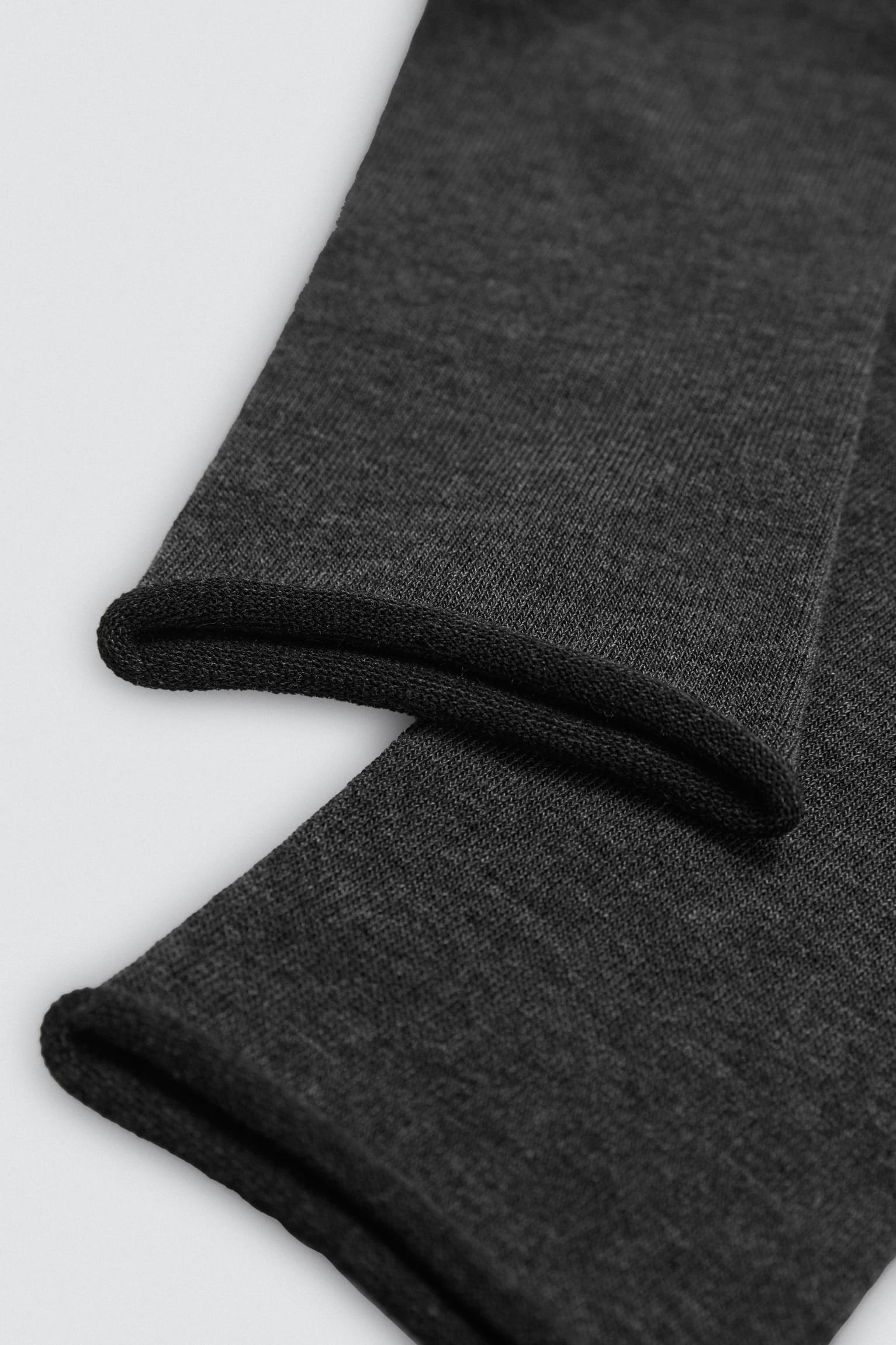 Pack of 3 bamboo high socks without cuffs in neutral colors