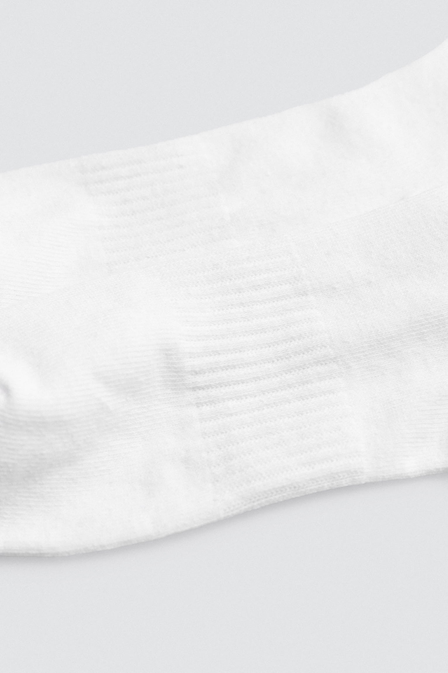 Pack of 3 white striped cuff sports socks