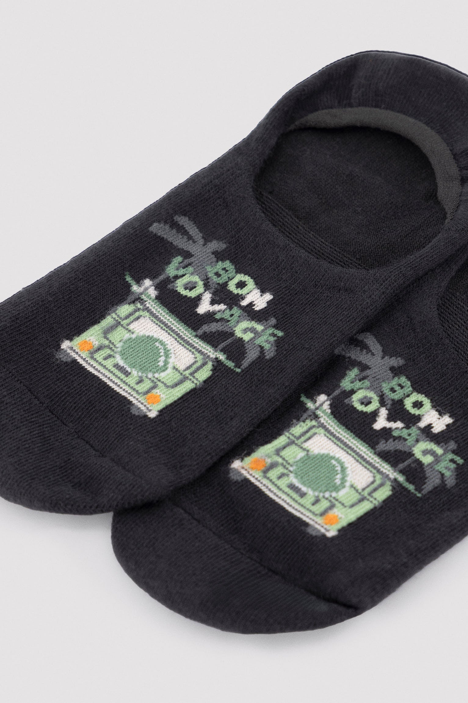 Pack of 4 men's pinkies with Bon Voyage print