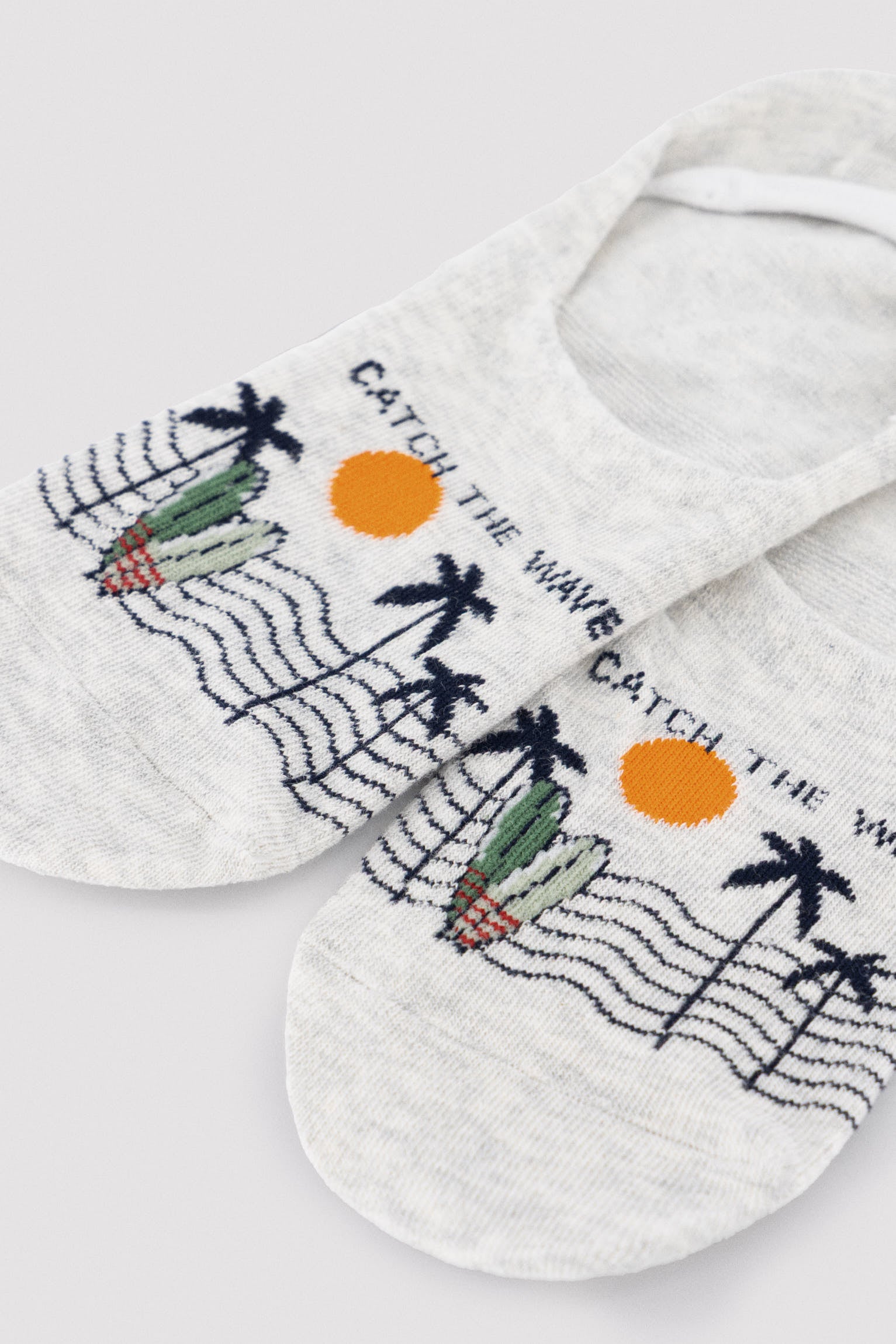 Pack of 4 men's pinkies with Bon Voyage print