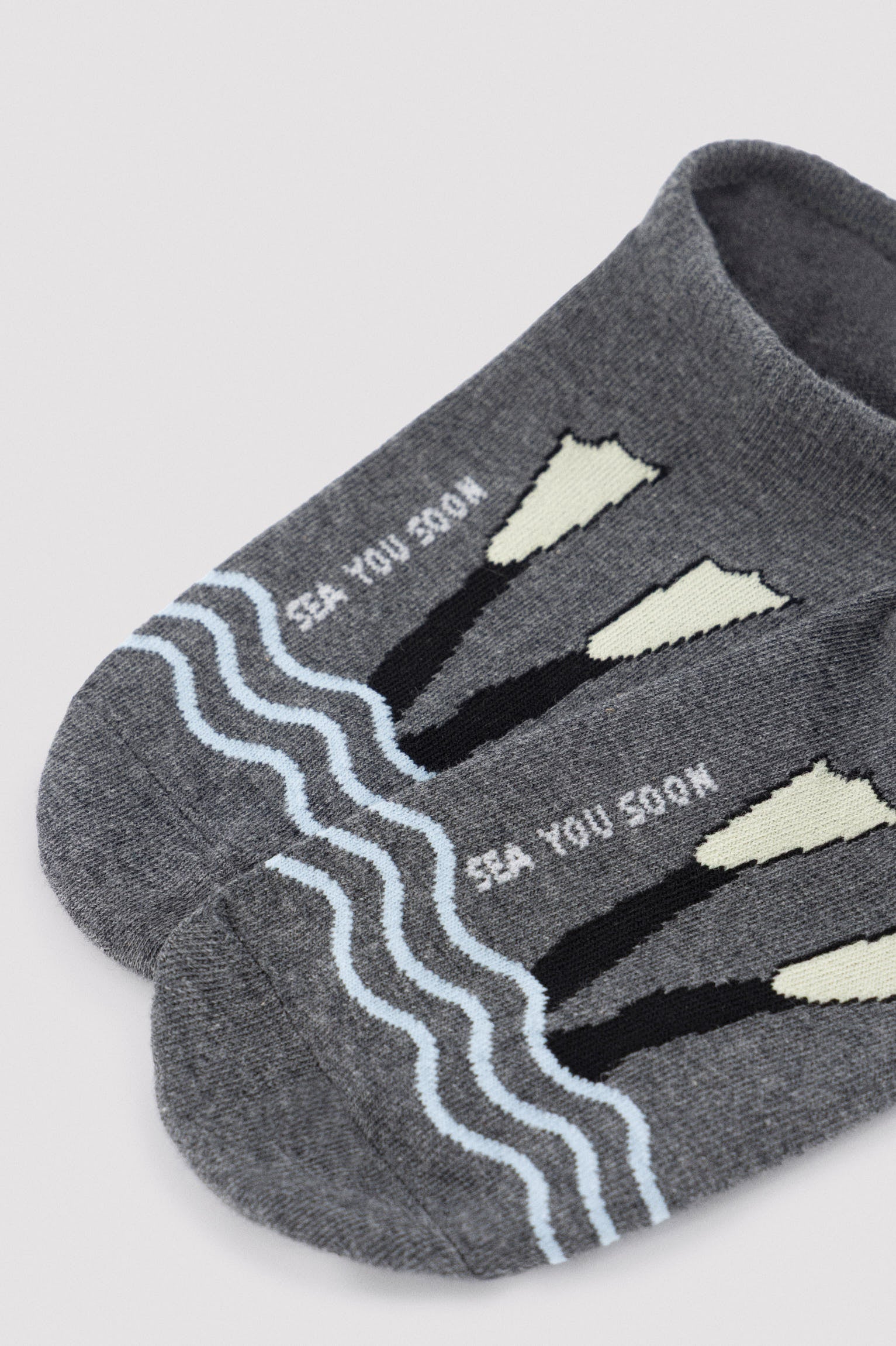 Pack of 4 men's pinkies with "See you soon" print