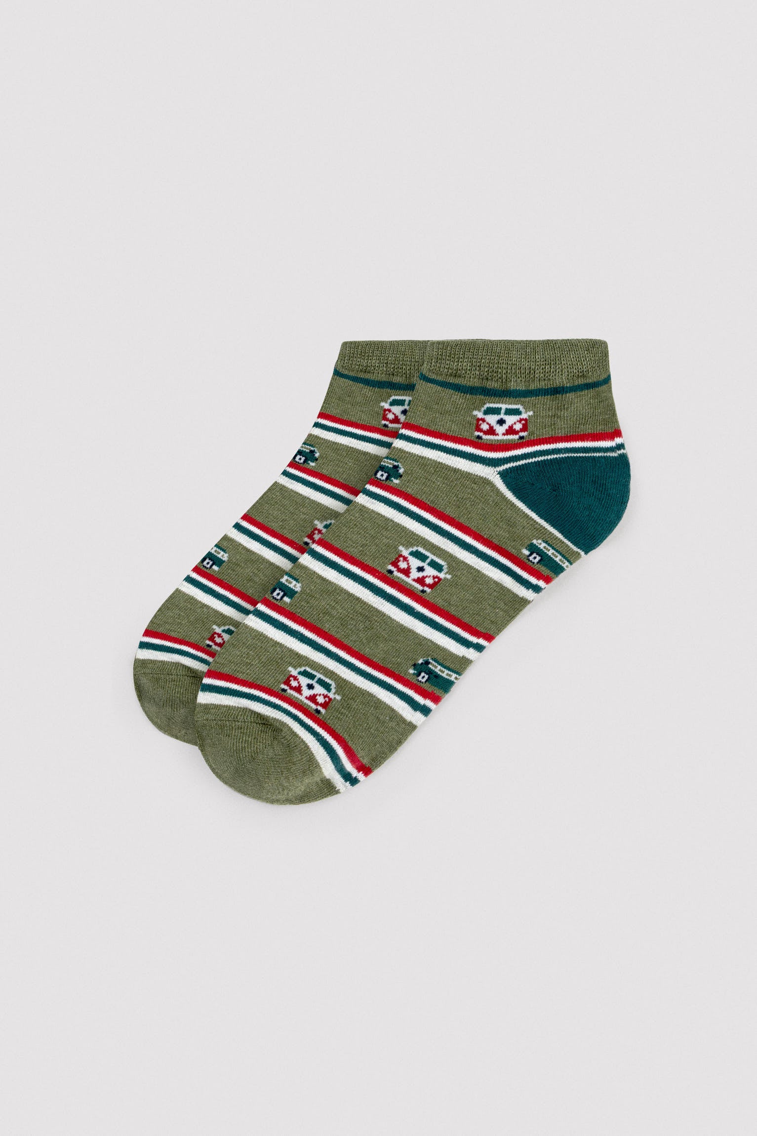 Pack of 3 printed ankle socks