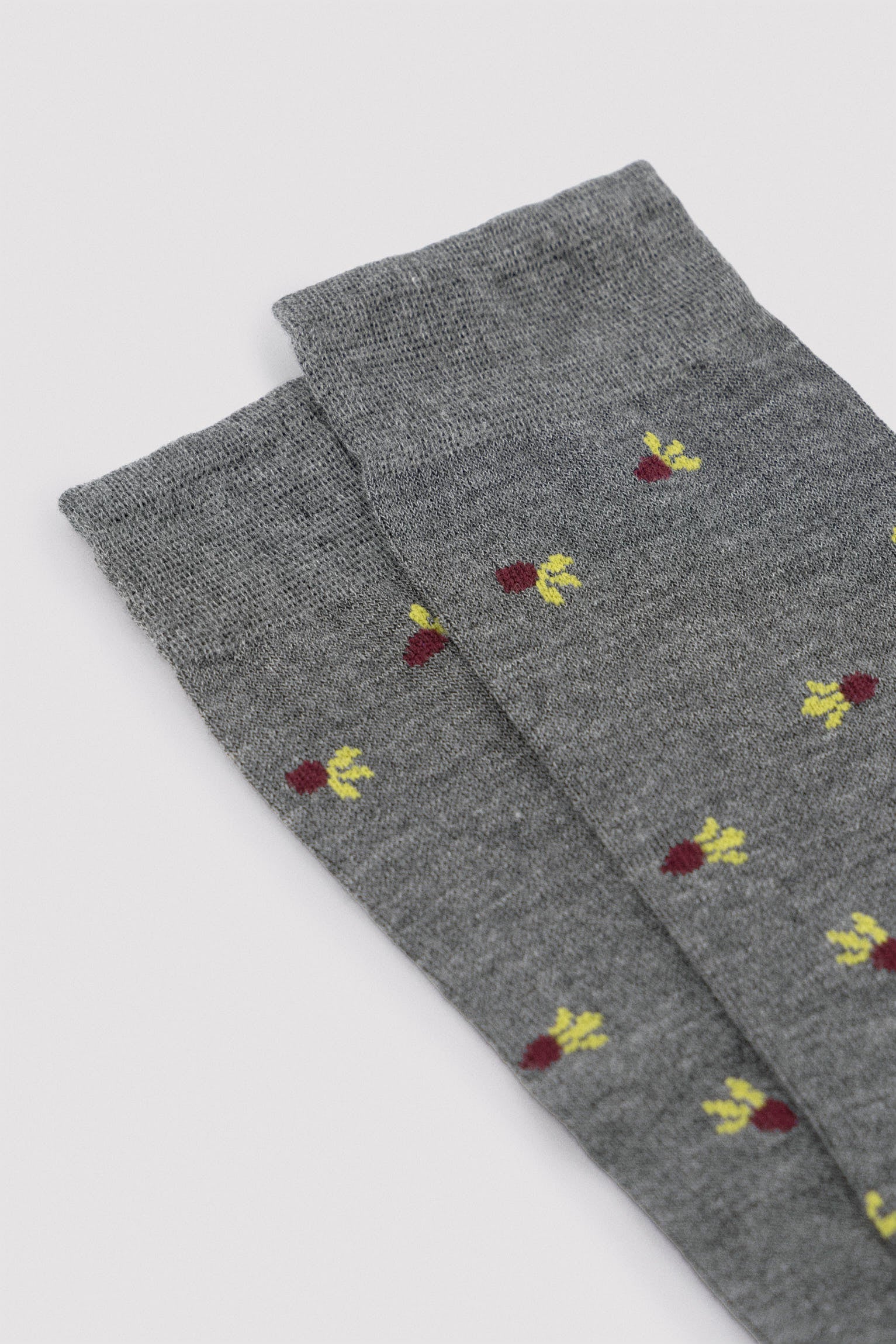 Pack of 3 fruit print knee-high socks