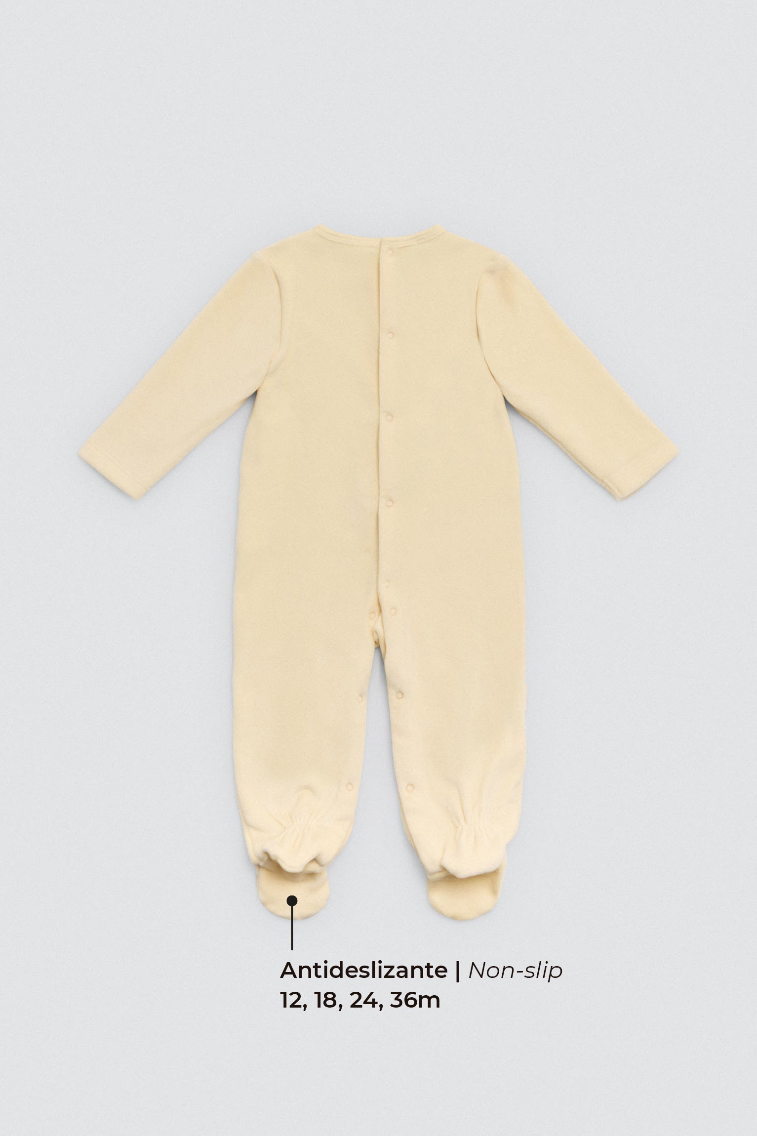 Long-sleeved baby romper with yellow balloon print